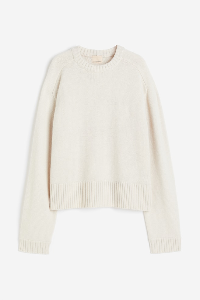Wool-blend jumper - Natural white - 2