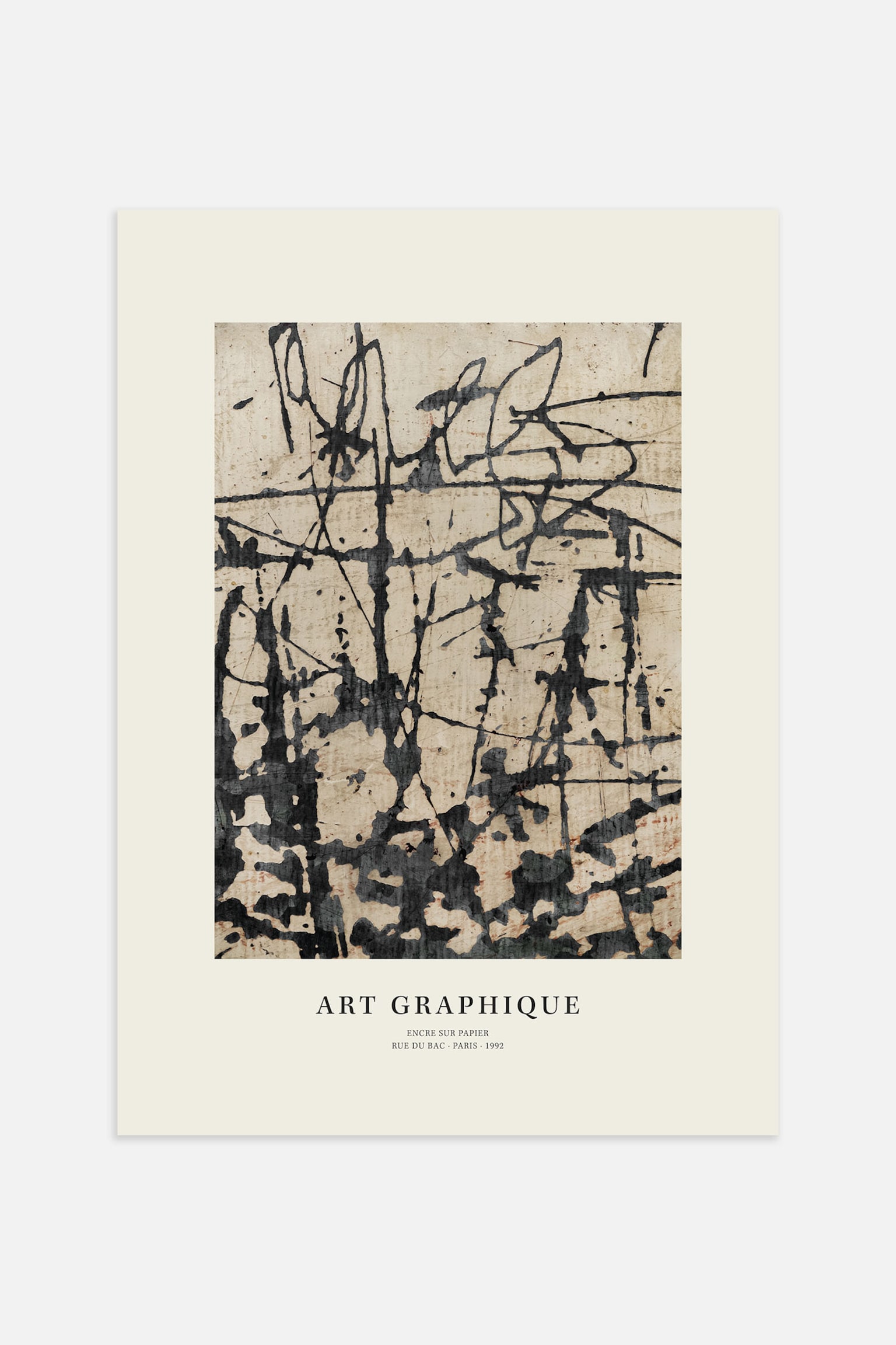 Abstrakt Poster - Study In Ink - 1