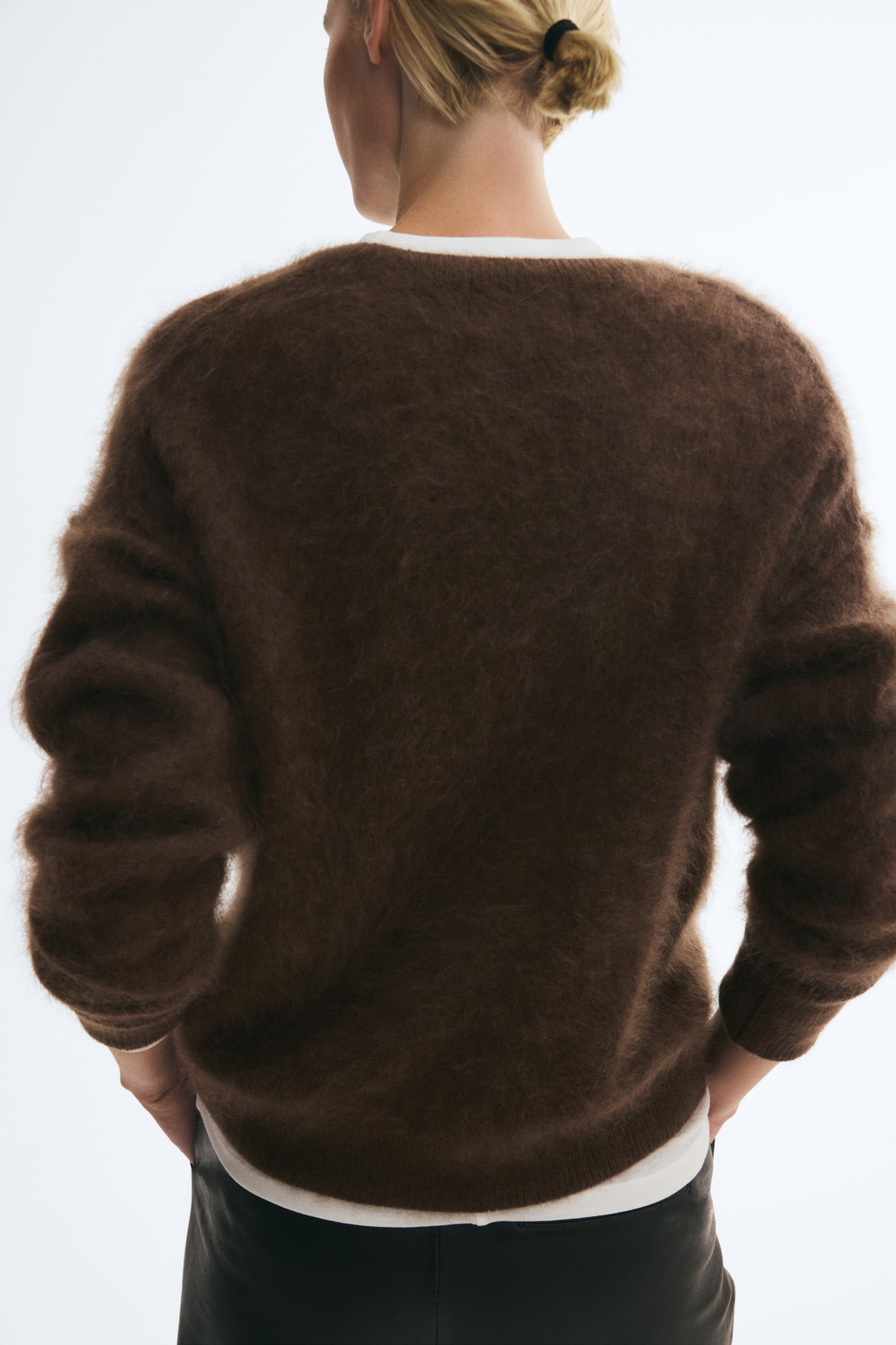 Женский свитер H&M Wool, цвет: Коричневый — фото 5