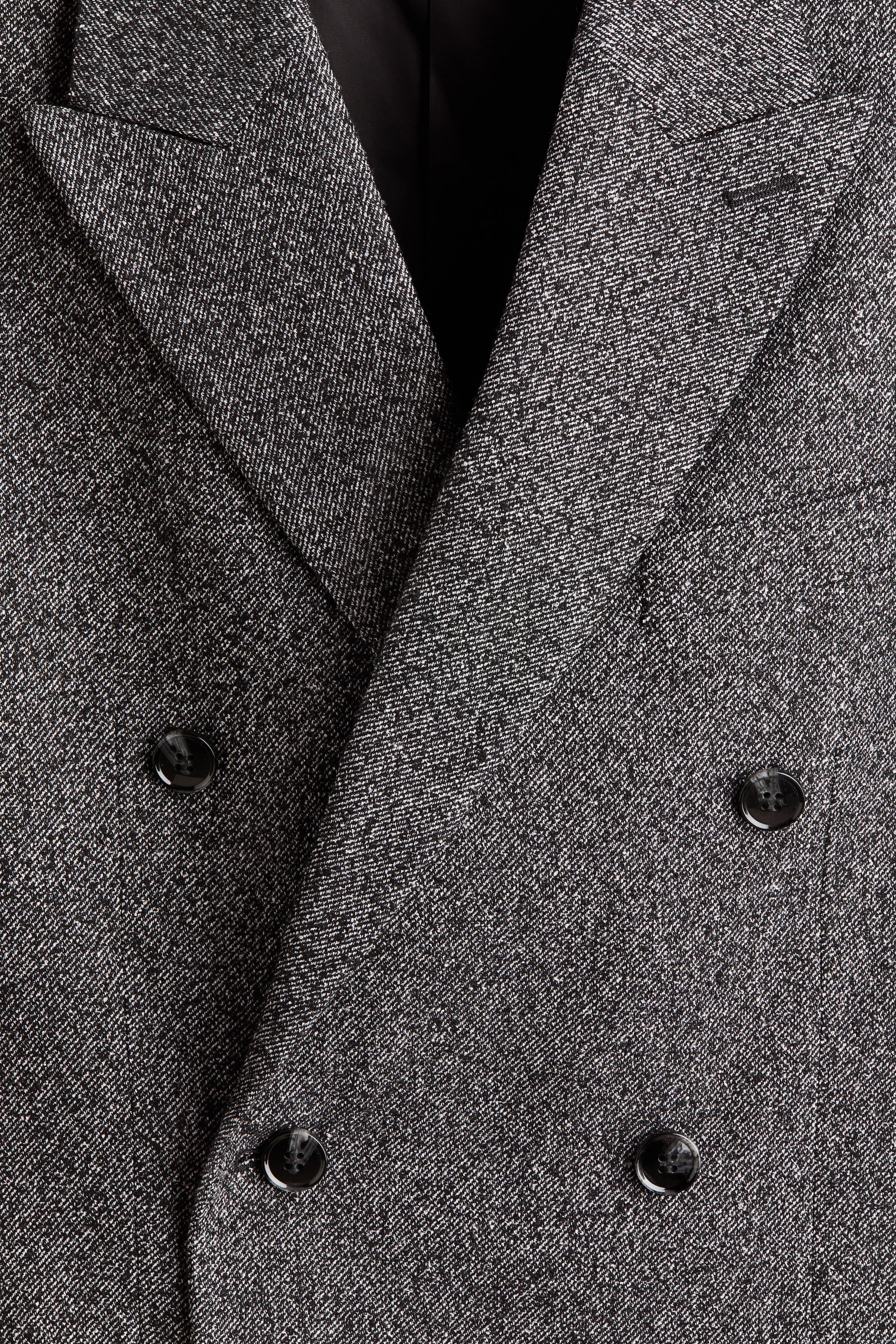 Ampliar la imagen: Saco Regular Fit de botonadura doble - Gris jaspeado oscuro - Men | H&M MX 8