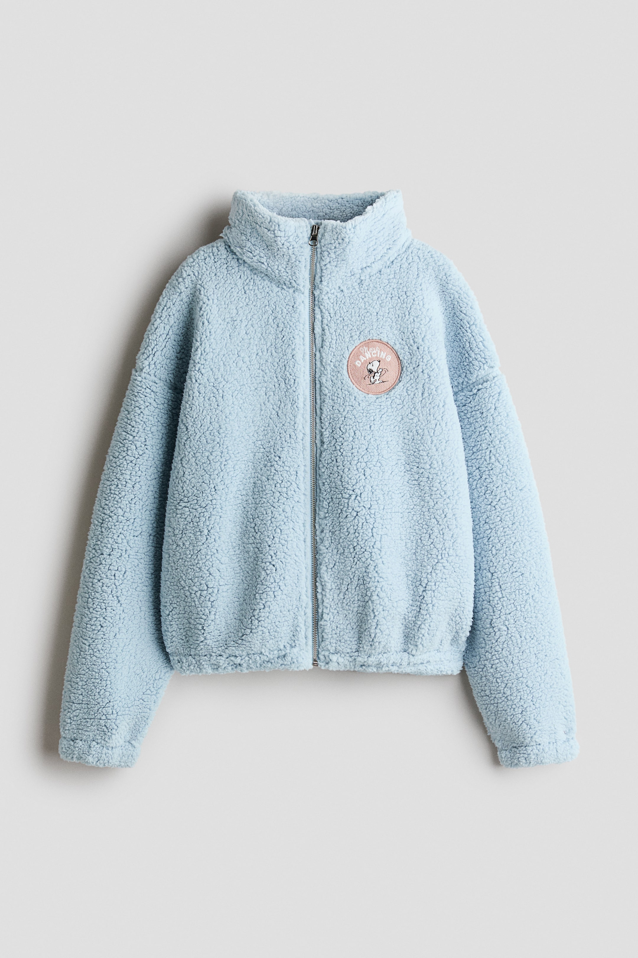Grotere afbeelding bekijken: Teddy jas met motieven - Light blue/Snoopy - KINDEREN | H&M BE 1