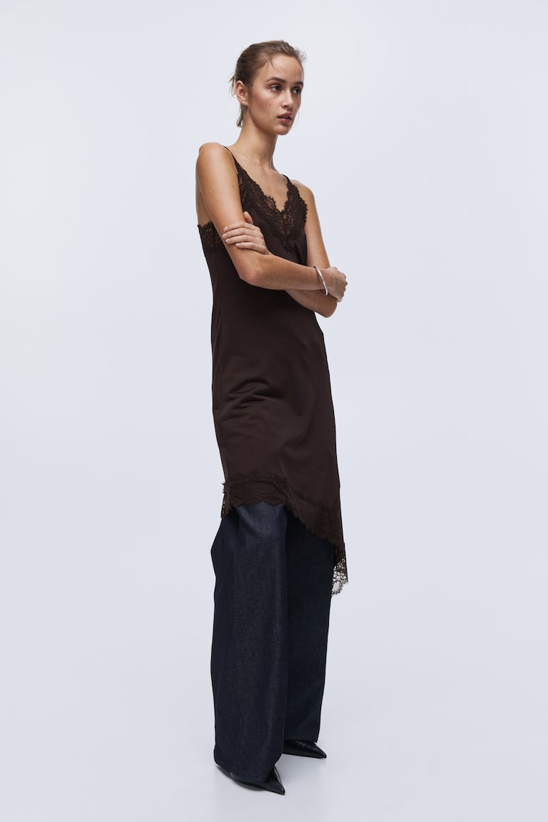 blue dress for baby girl LANEY Maxi Slip Dress | Brown Maxi Slip Dress