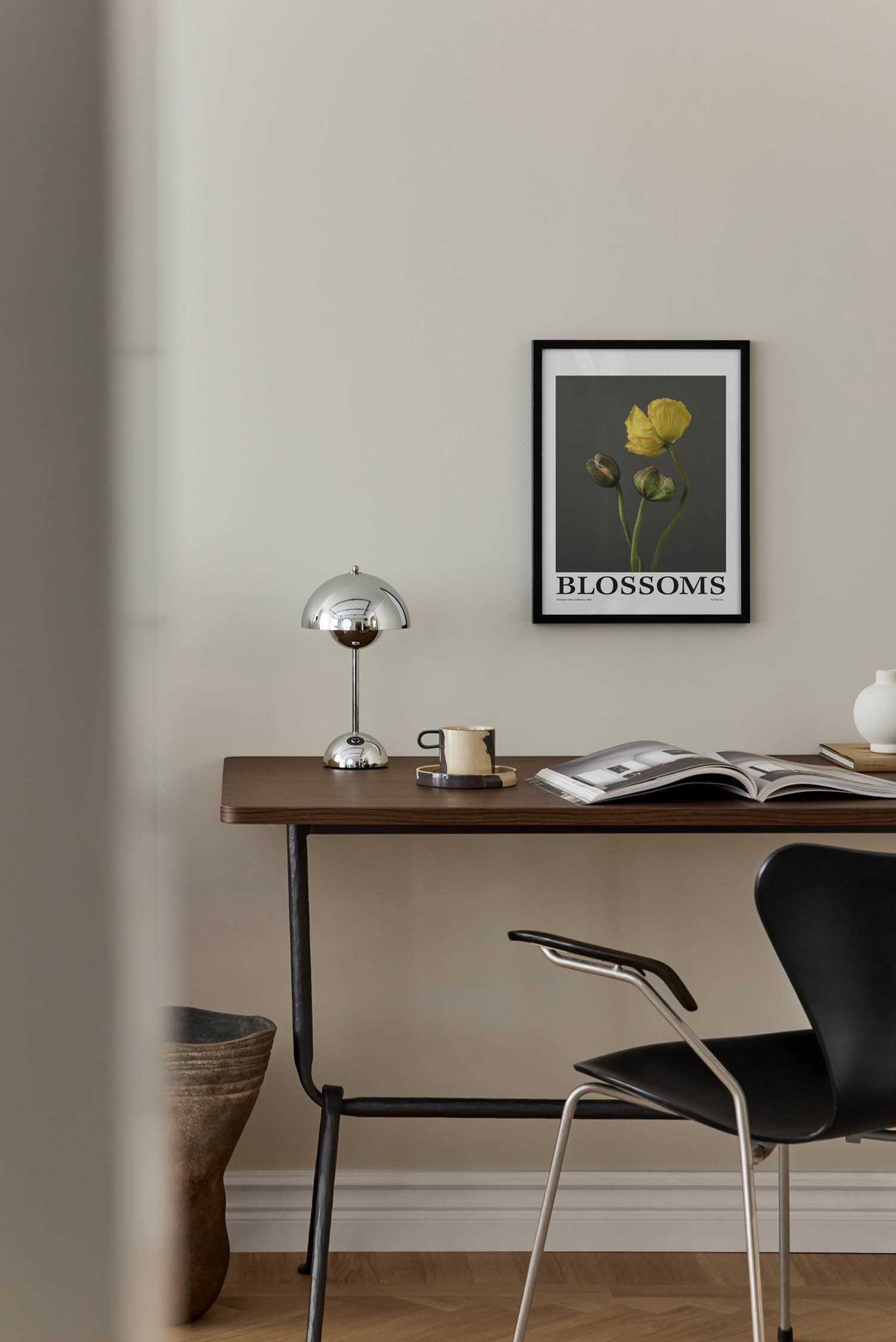 Blossoms Poster - Gray
