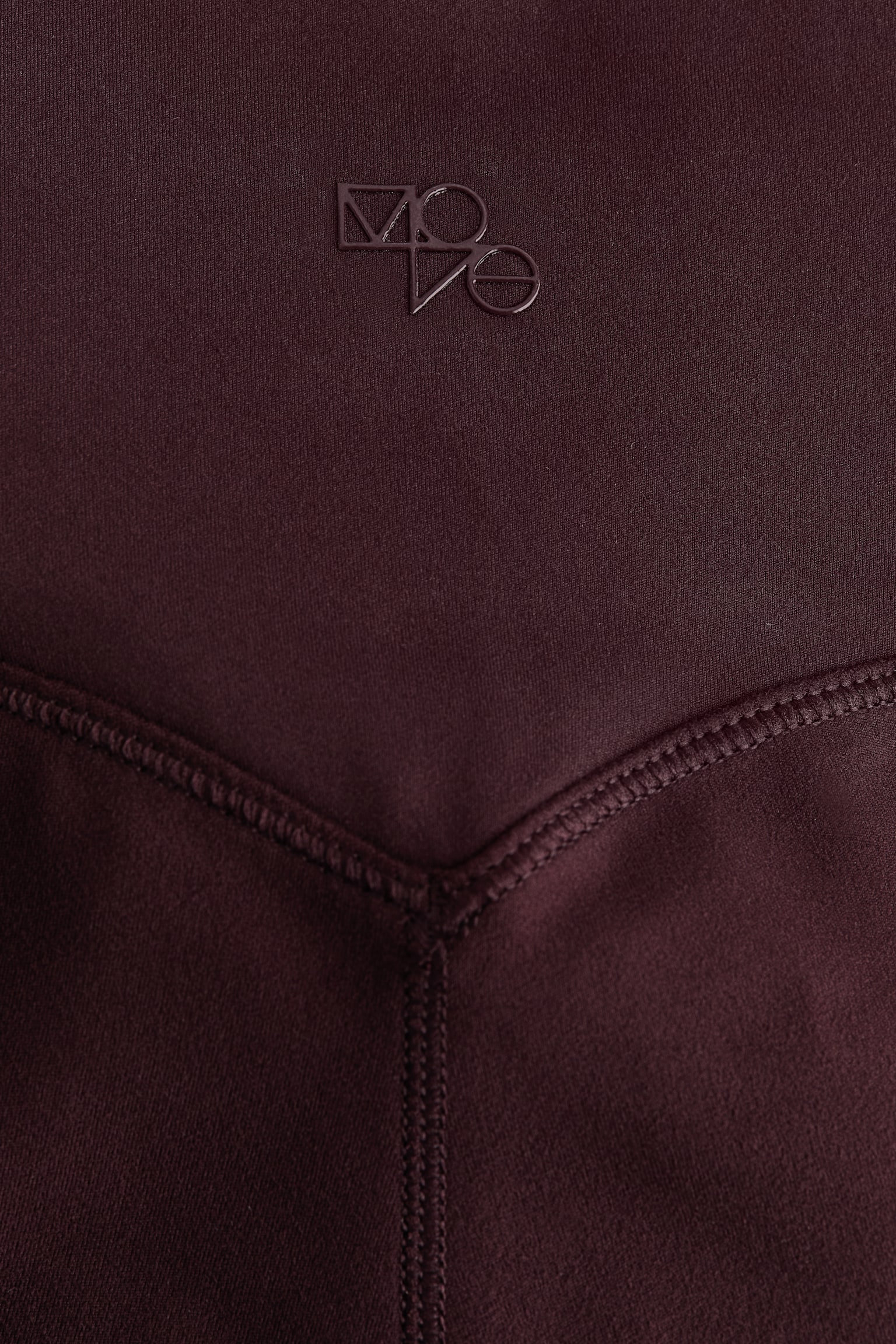 Flared yoga leggings with SoftMove™ - Chocolate plum purple  - 2