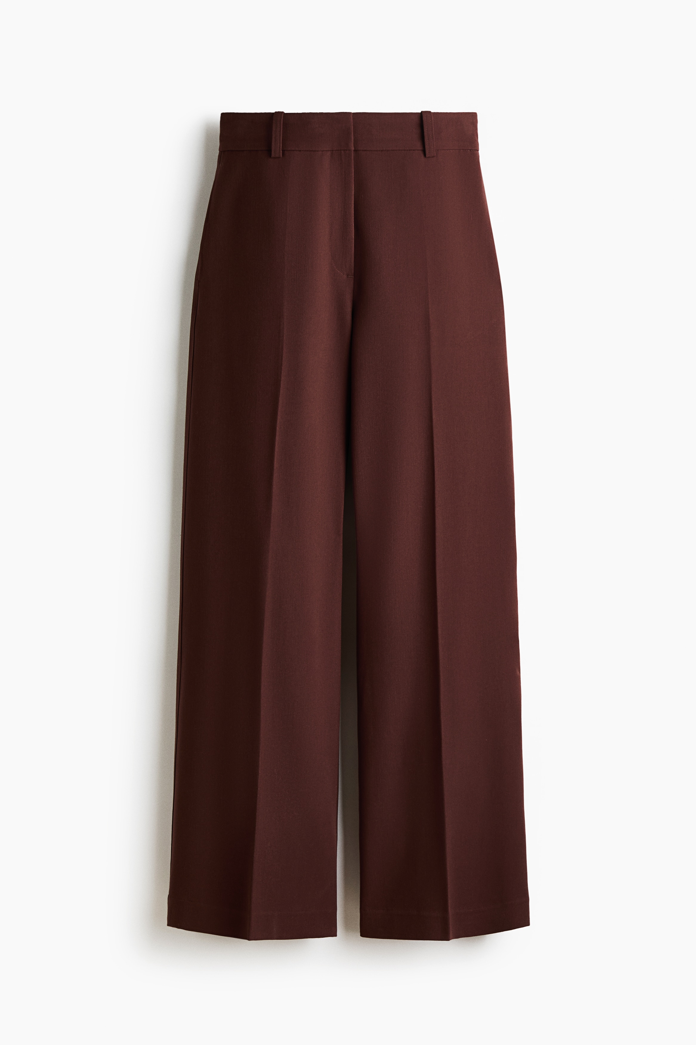 Pantalon chic à jambes larges - Marron foncé/Noir/Crème/Rose clair
