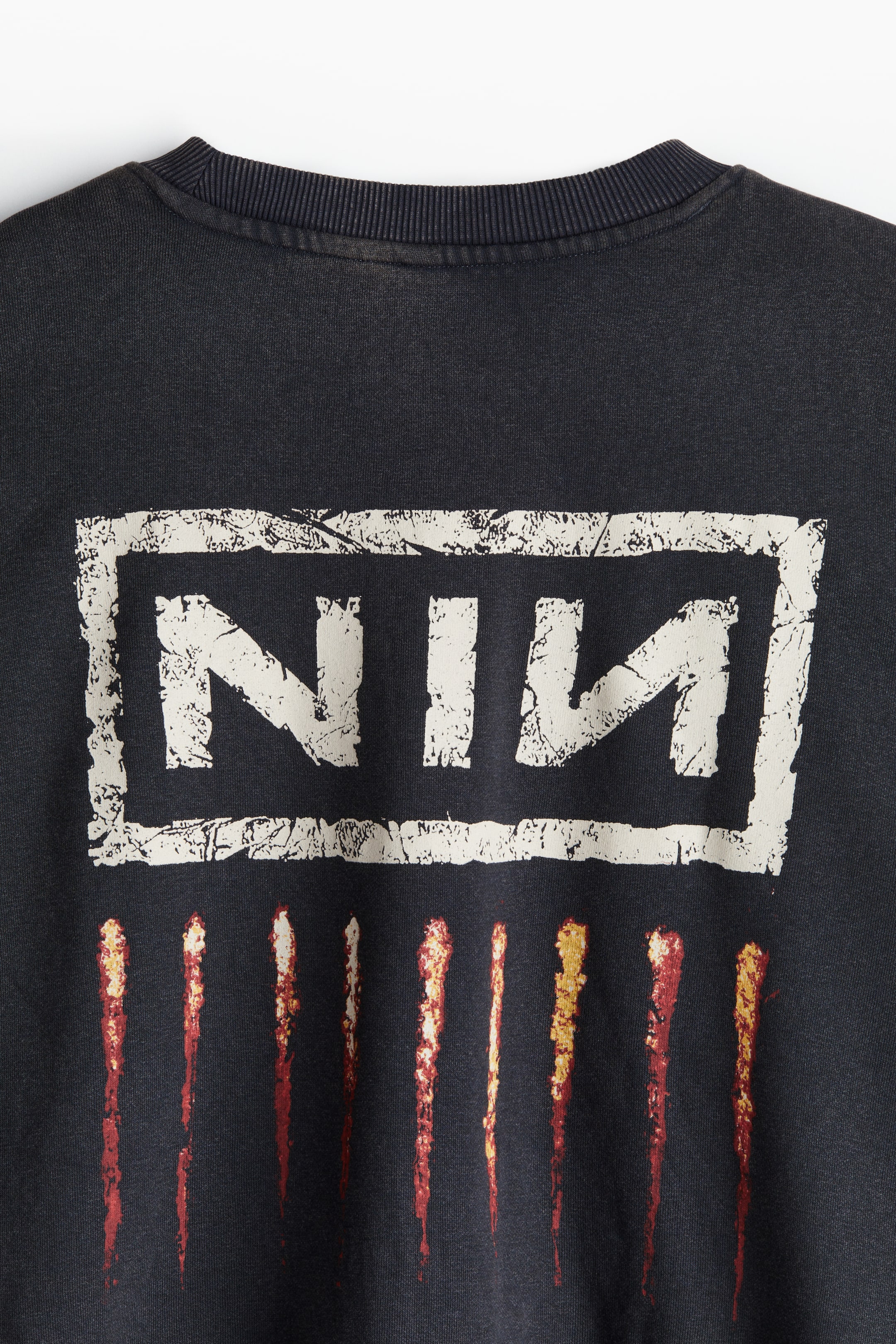 Oversized Printed Sweatshirt - Dark gray/Nine Inch Nails - Ladies | H&M US 6