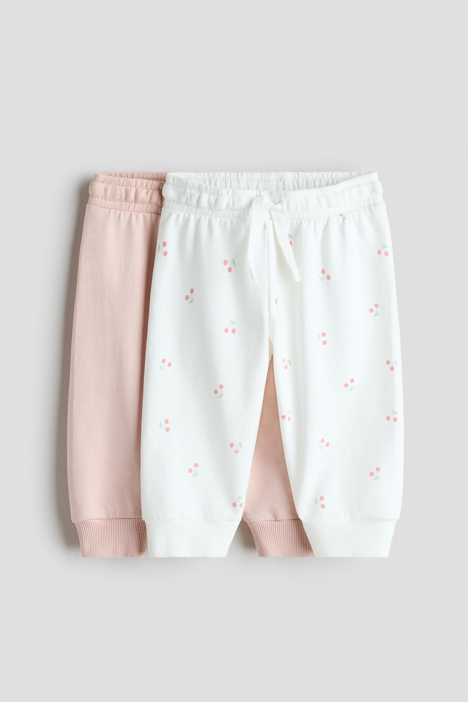 2件入慢跑褲 - 淺粉紅色/櫻桃/黑色/淺灰混色/深米色/混天然白色/海軍藍/淺藍色/粉紅色/櫻桃