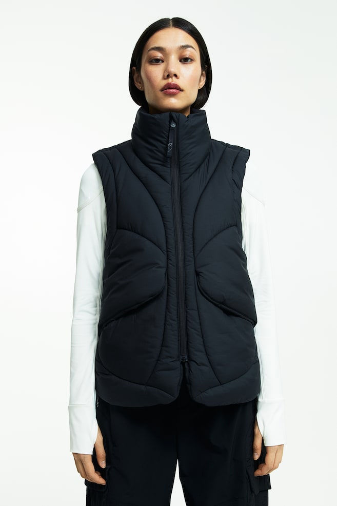 ThermoMove™ Quilted gilet - Black/Bright purple - 1