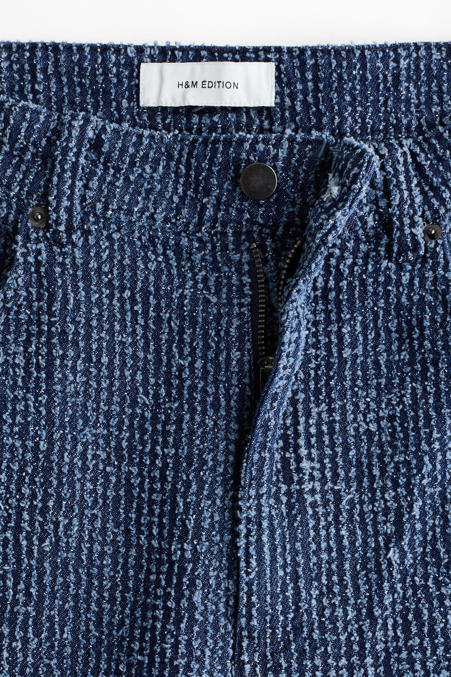 Женские джинсы H&M Bouclé Bootcut High Waist, цвет: Джинсовый синий — фото 7