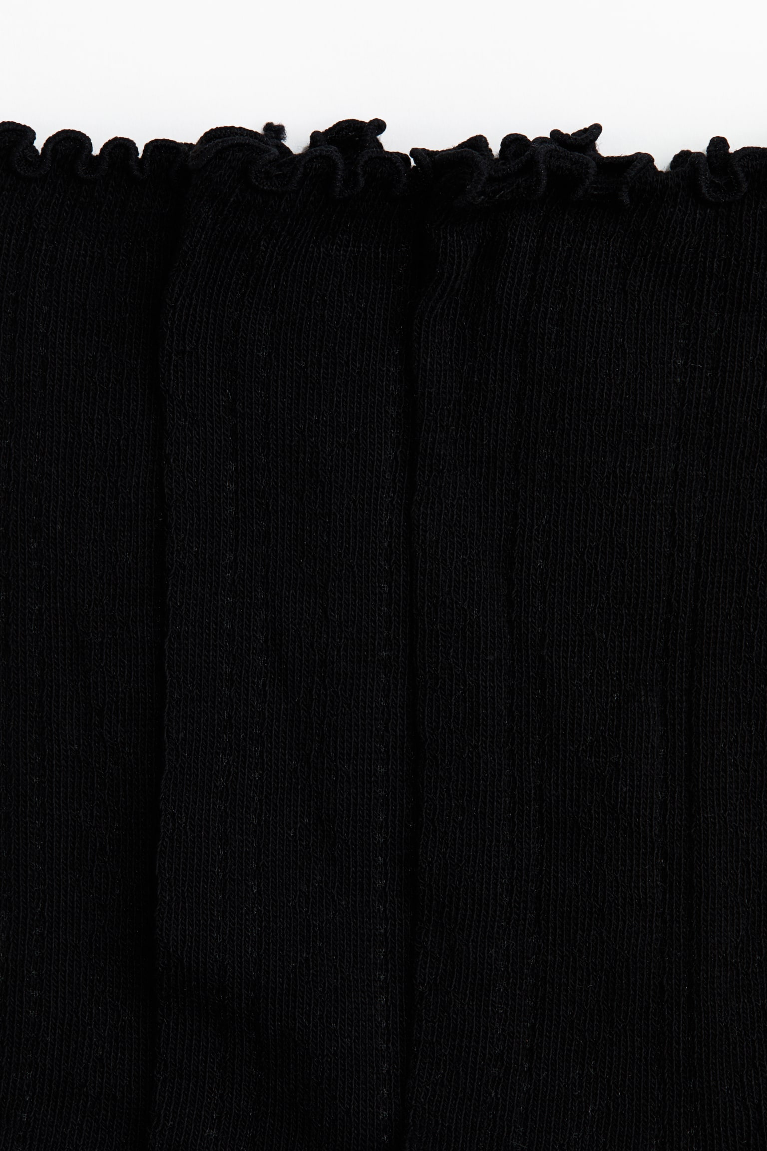 5-pack pointelle-knit socks - Negro/Blanco - 2