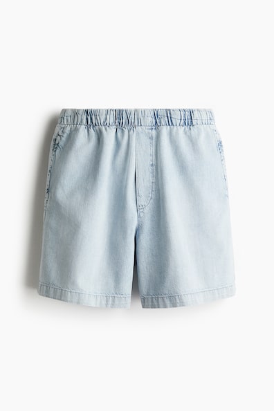 バギーデニムショートパンツ