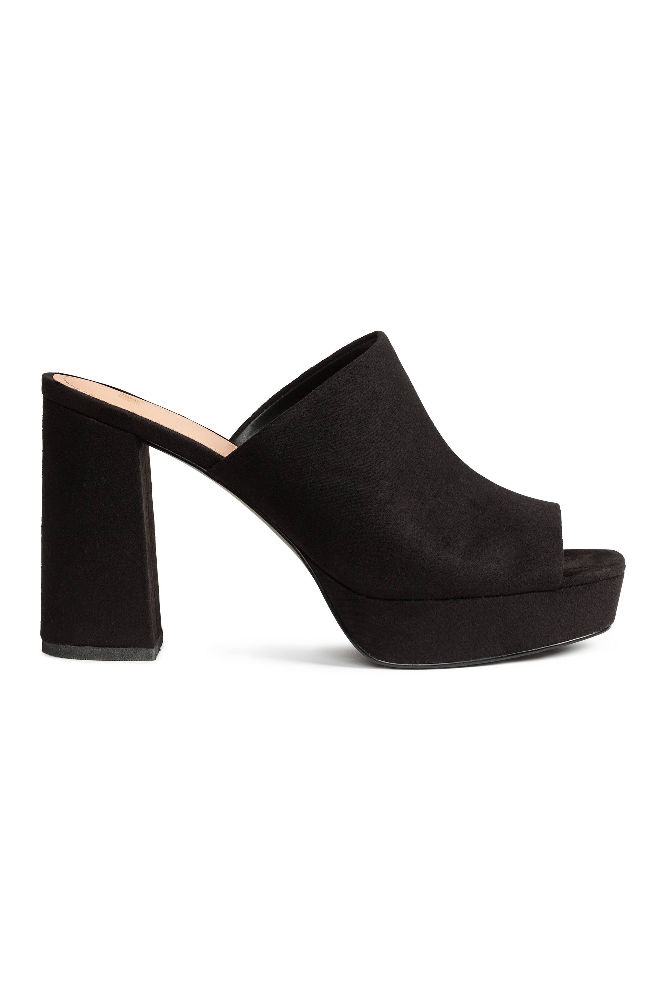 Ver imagem maior: Mules salto compensado - Preto - SENHORA | H&M PT 1
