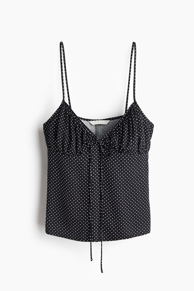 Viscose Camisole Top - Black/polka dot/Light yellow/floral - 1