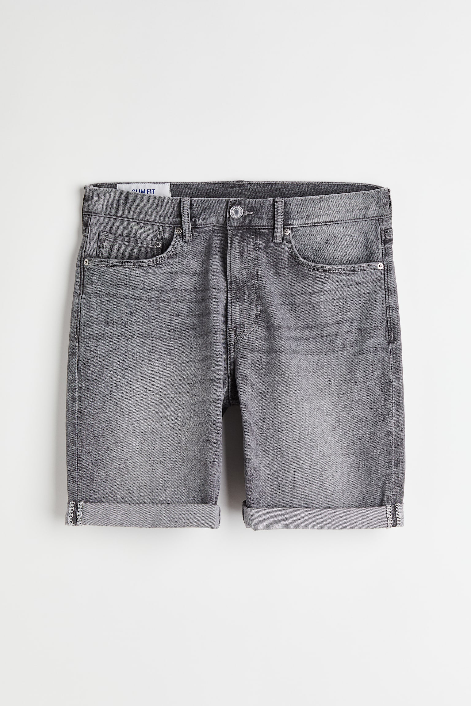 Slim Denim Shorts - Denim grey/Pale denim blue/Black/Denim blue - 1