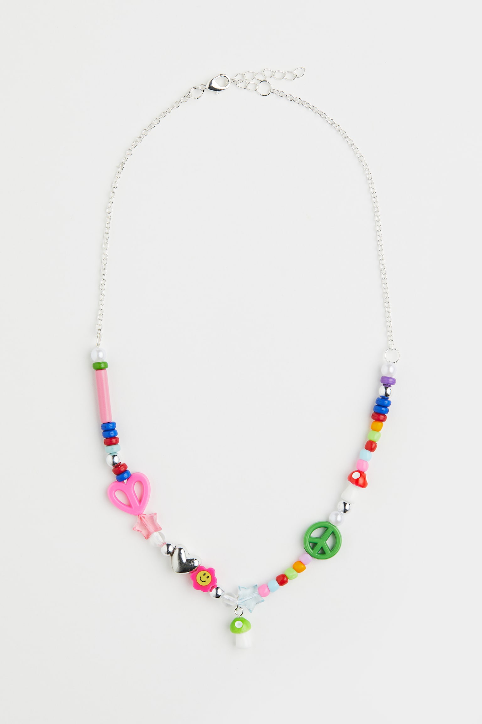 Beaded Necklace - Pink/Multicolour - 1