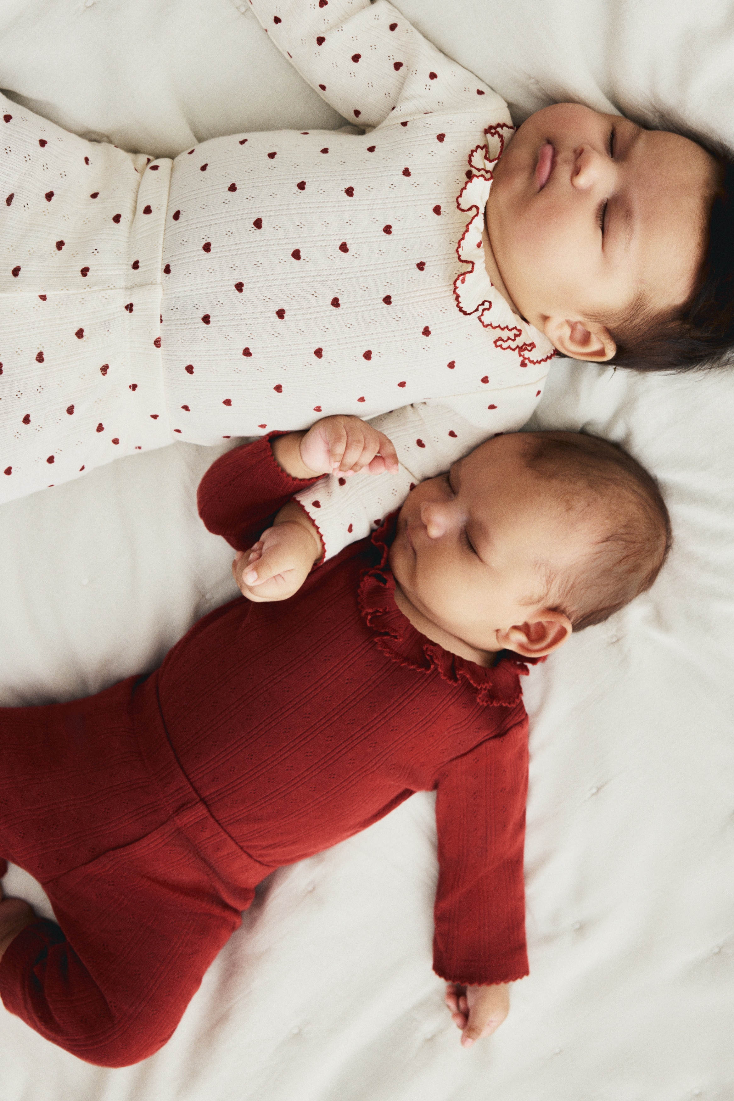 H & M - コットンジャージー2アイテムセット - レッド