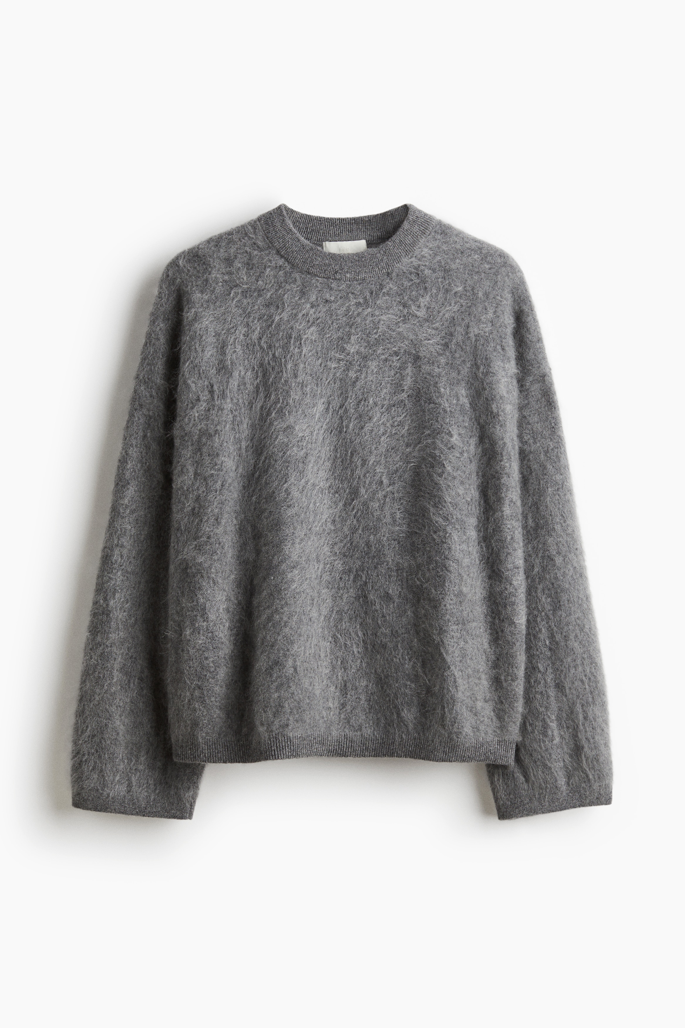 Tüylü Kaşmir Kazak - Gri