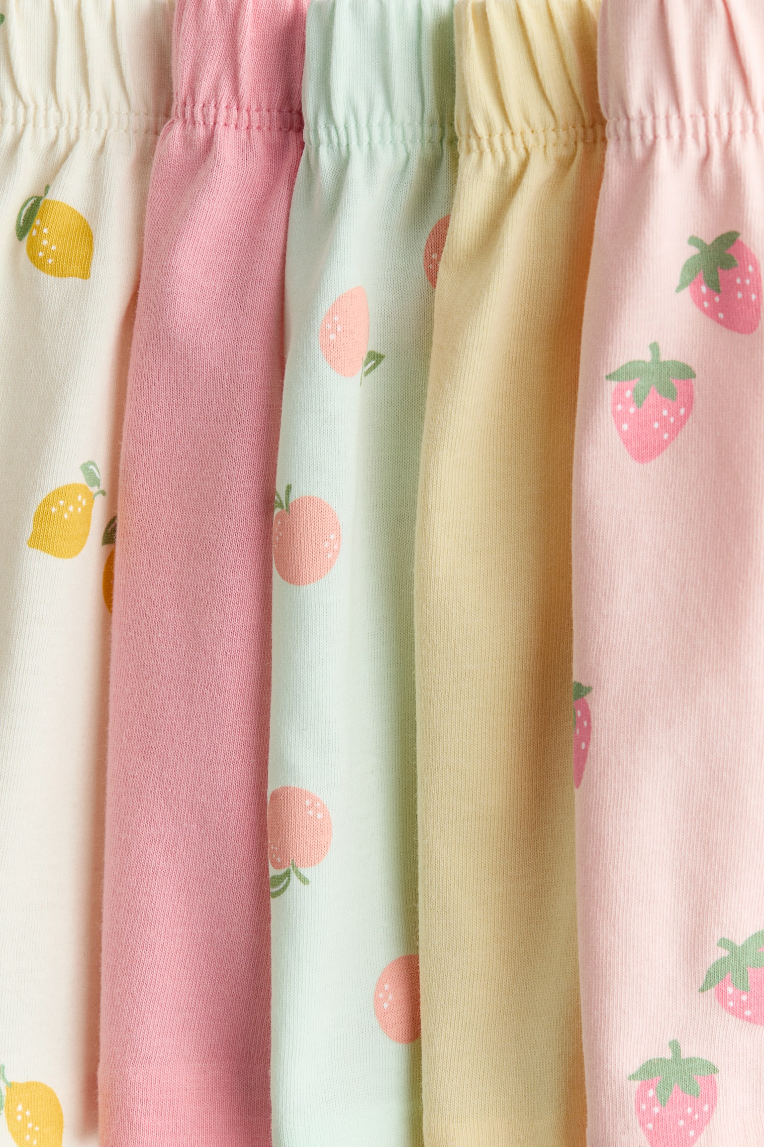 5-pack cotton shorts - Light pink/Strawberries/Navy blue/Floral/Pink/Patterned - 2