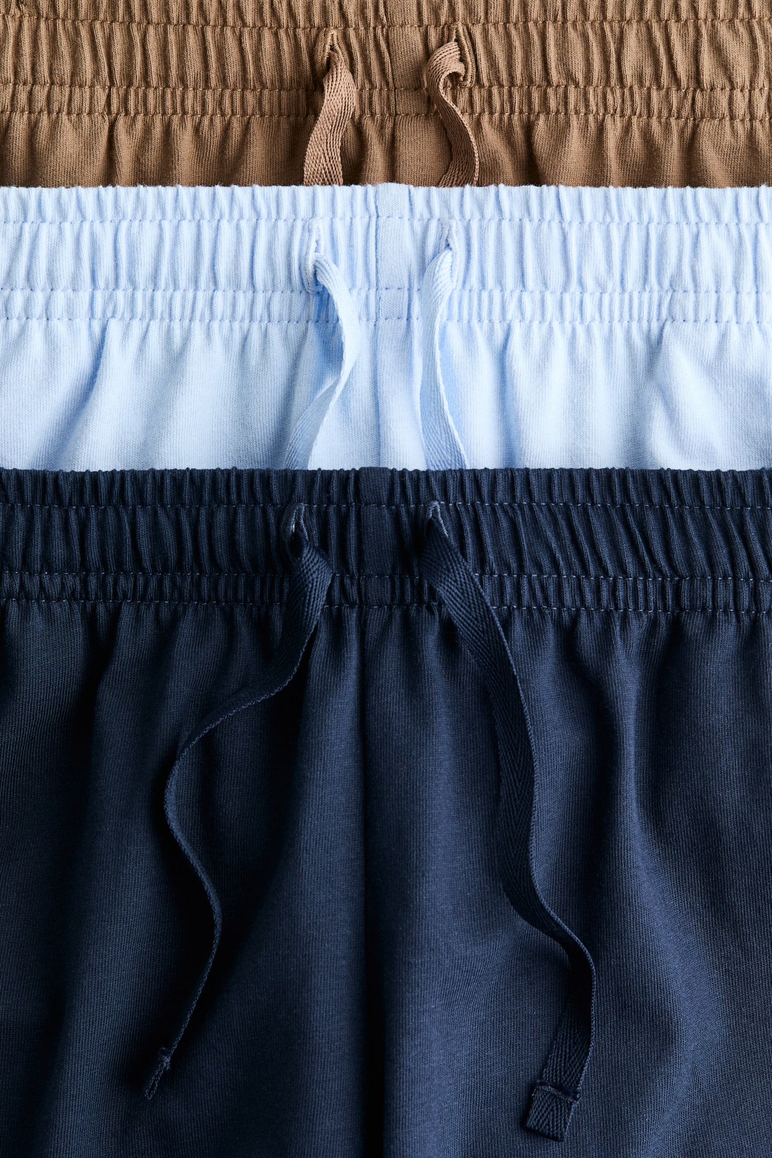 3-pack Shorts de algodón - Azul marino/Café - 2