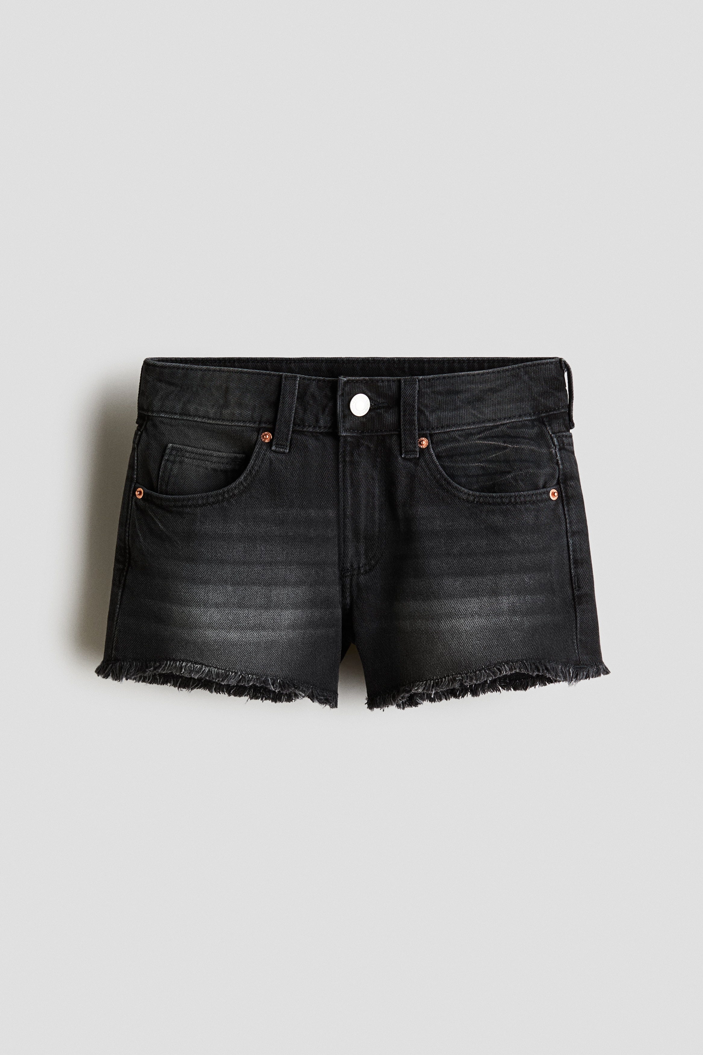 H & M - Denimshorts in Relaxed Fit - Schwarz - Kinder