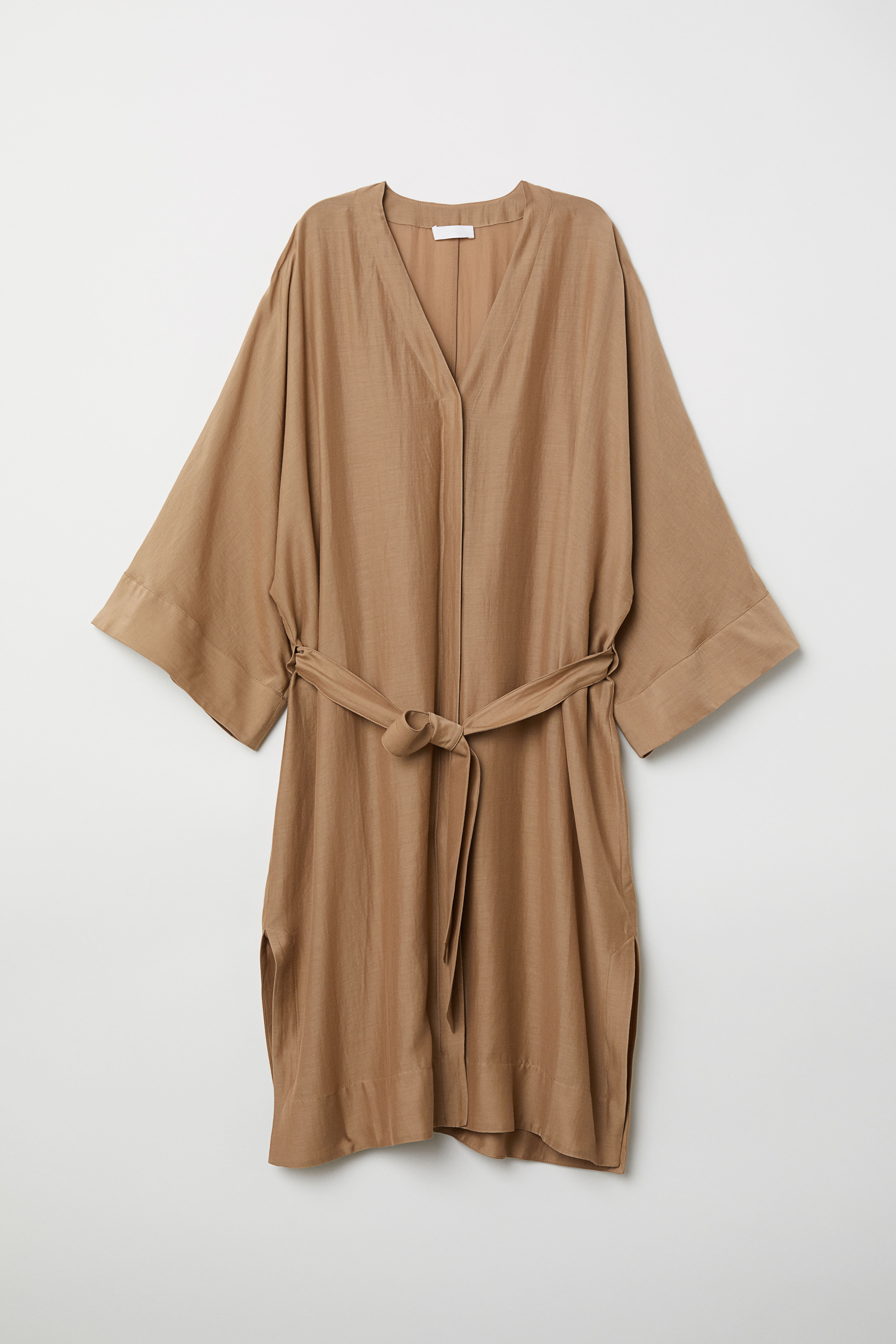 Silk blend Kaftan Camel Ladies H M CA