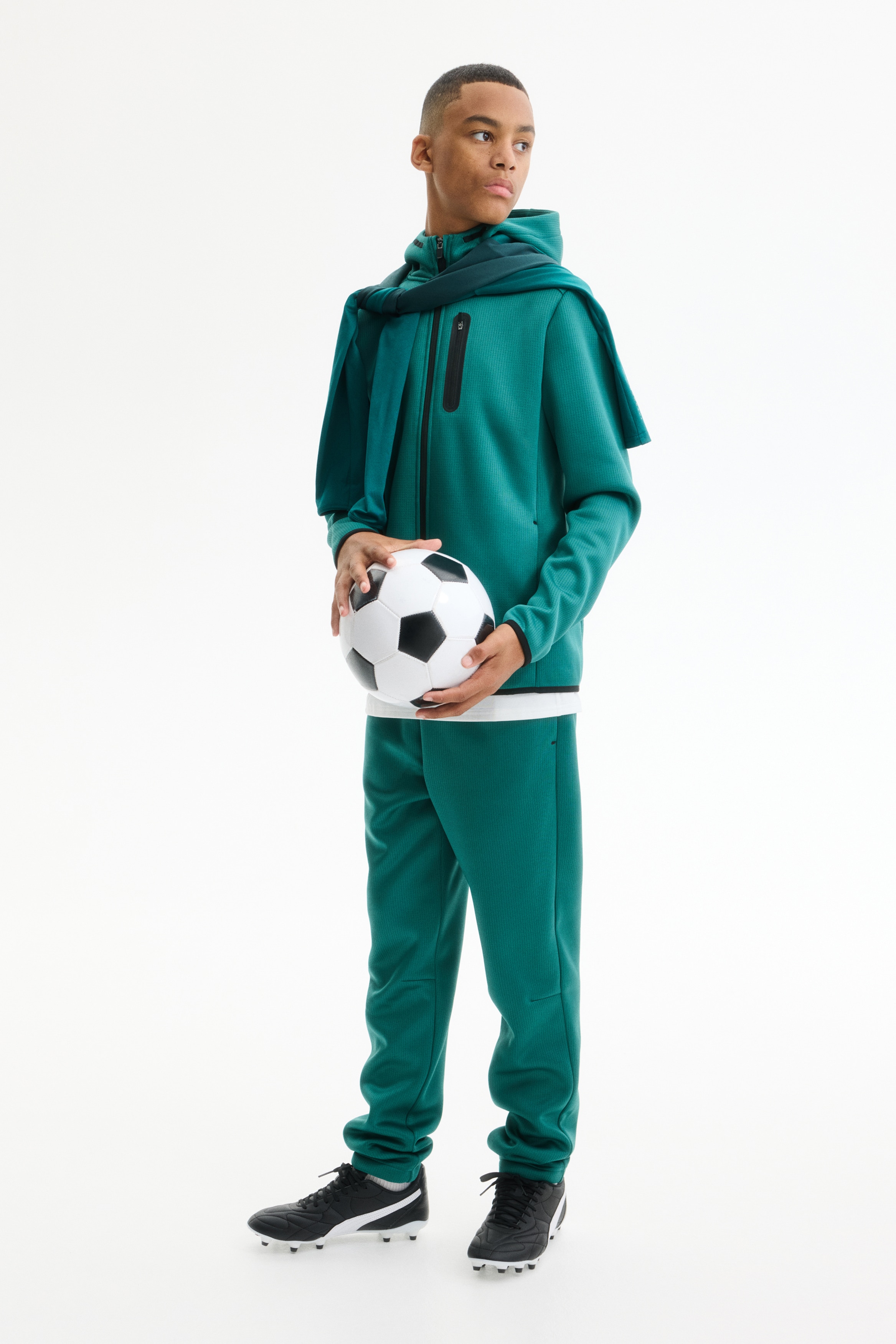 Lämmittävät treenijoggersit ThermoMove™ - Merenvihreä/Laivastonsininen/Tummanharmaa