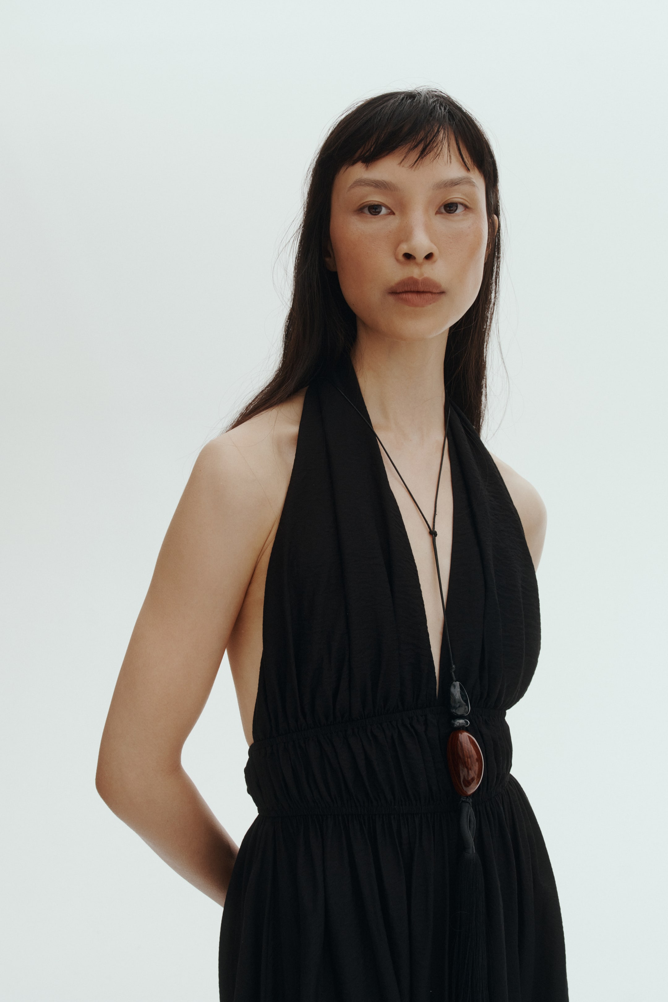 Flared Halterneck Dress