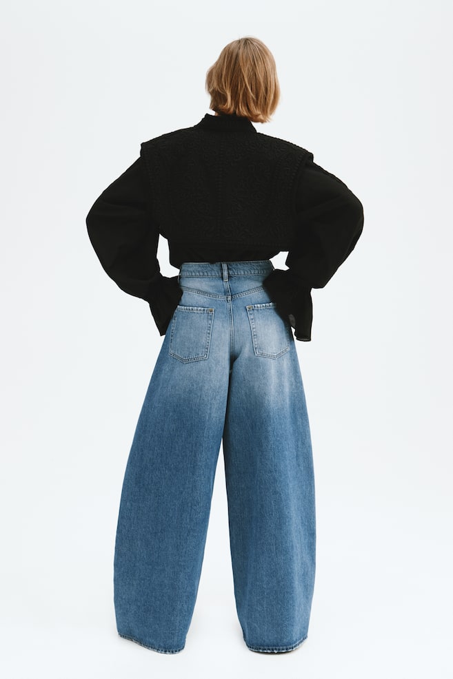 Barrel Leg Regular Jeans - Light denim blue - 3