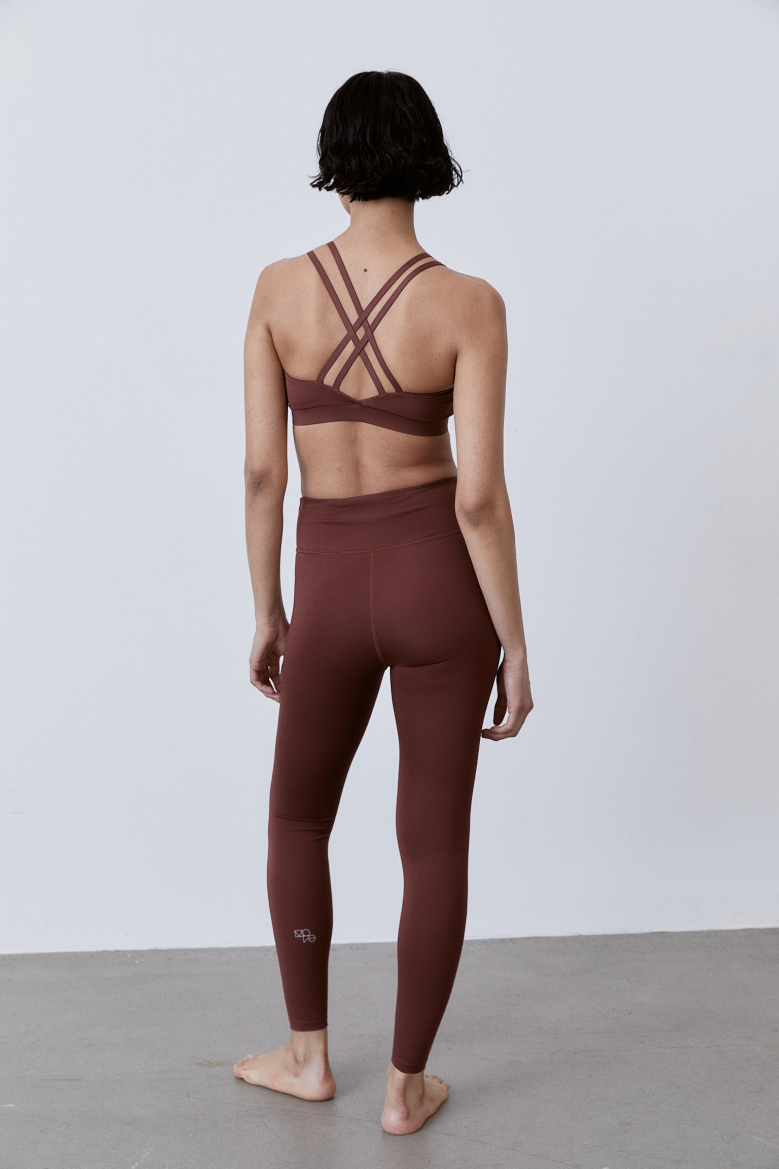 Activewear Leggings In DryMove™ - Rust brown/Black/Pattern/Black/Dark khaki green/Grey/Pattern - 5