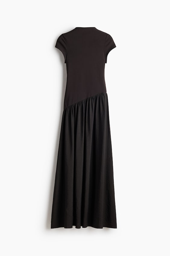 Женские H&M Asymmetric Dual-Fabric Dress