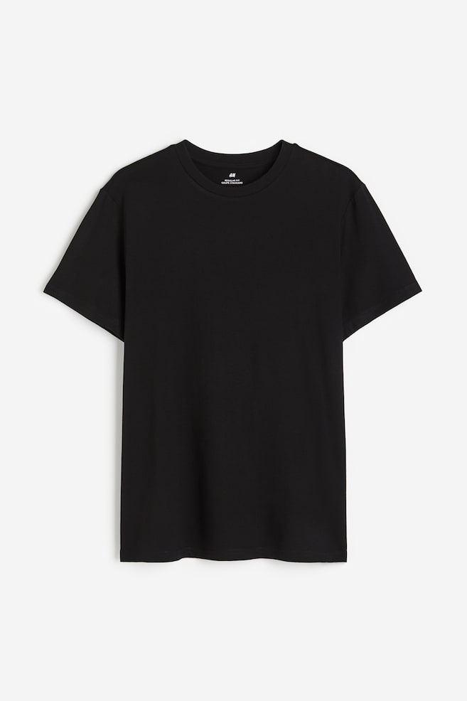 T-shirt Regular Fit - Noir/Blanc/Beige clair/Gris foncé/Bleu foncé/Bleu foncé/Gris foncé/Vert kaki/Rose/Marron/Gris chiné - 2