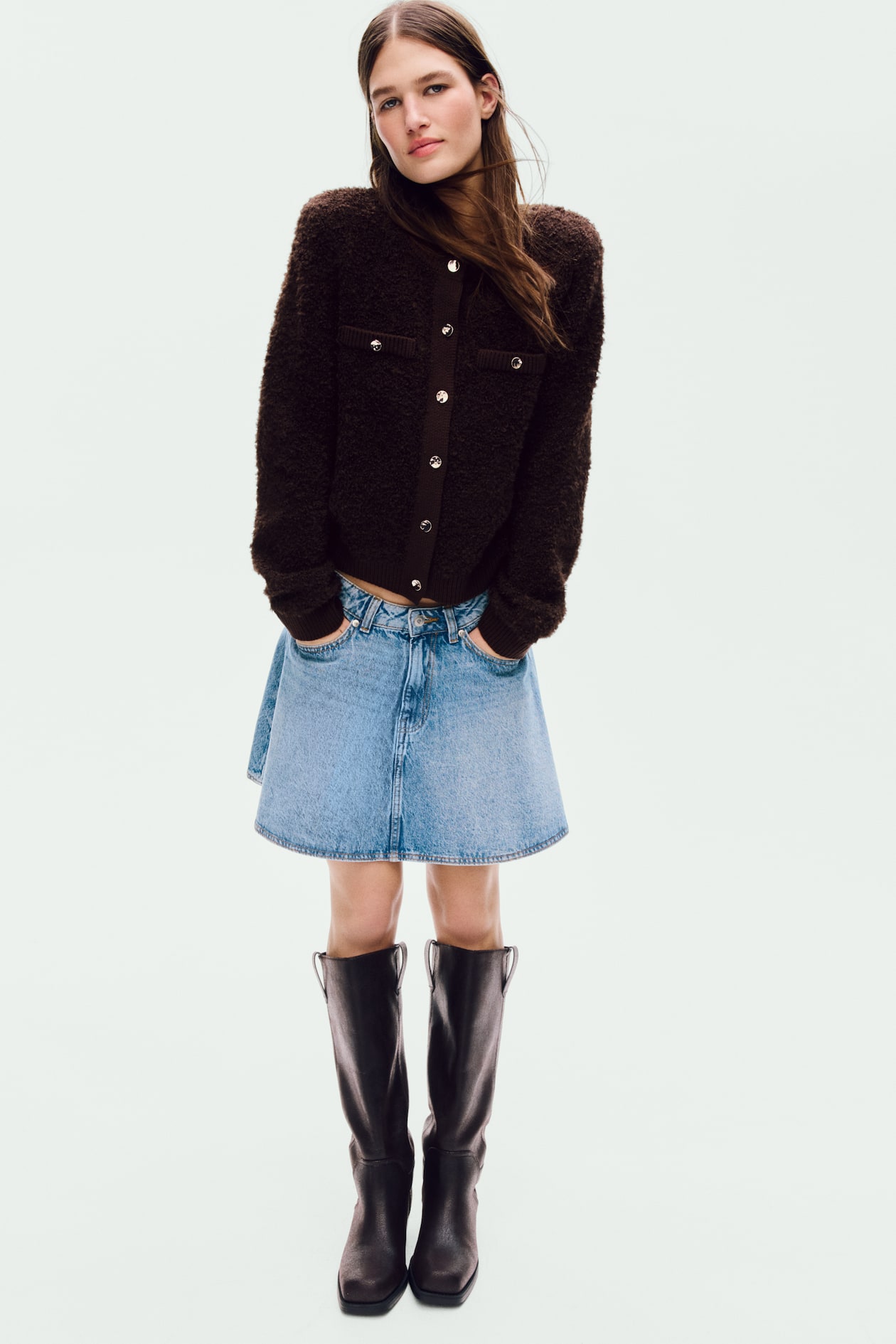 Boucle-Knit Cardigan - image 2