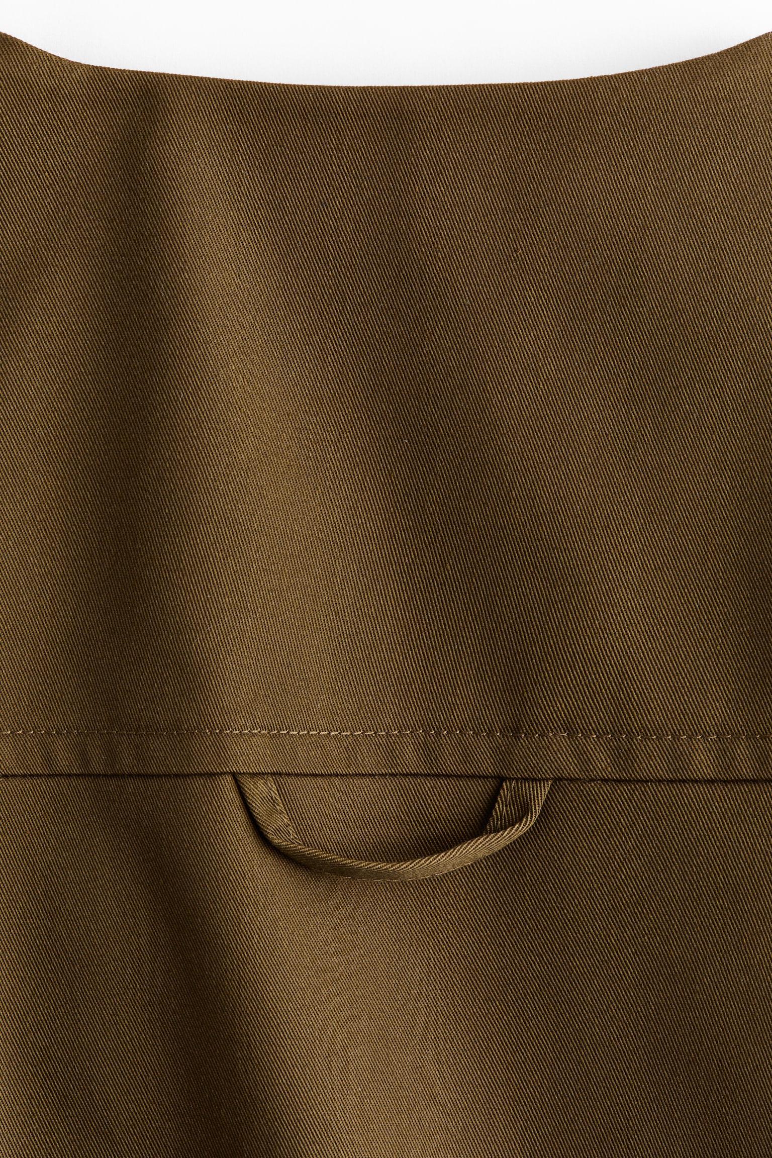 Twill gilet - Dark golden olive - 6