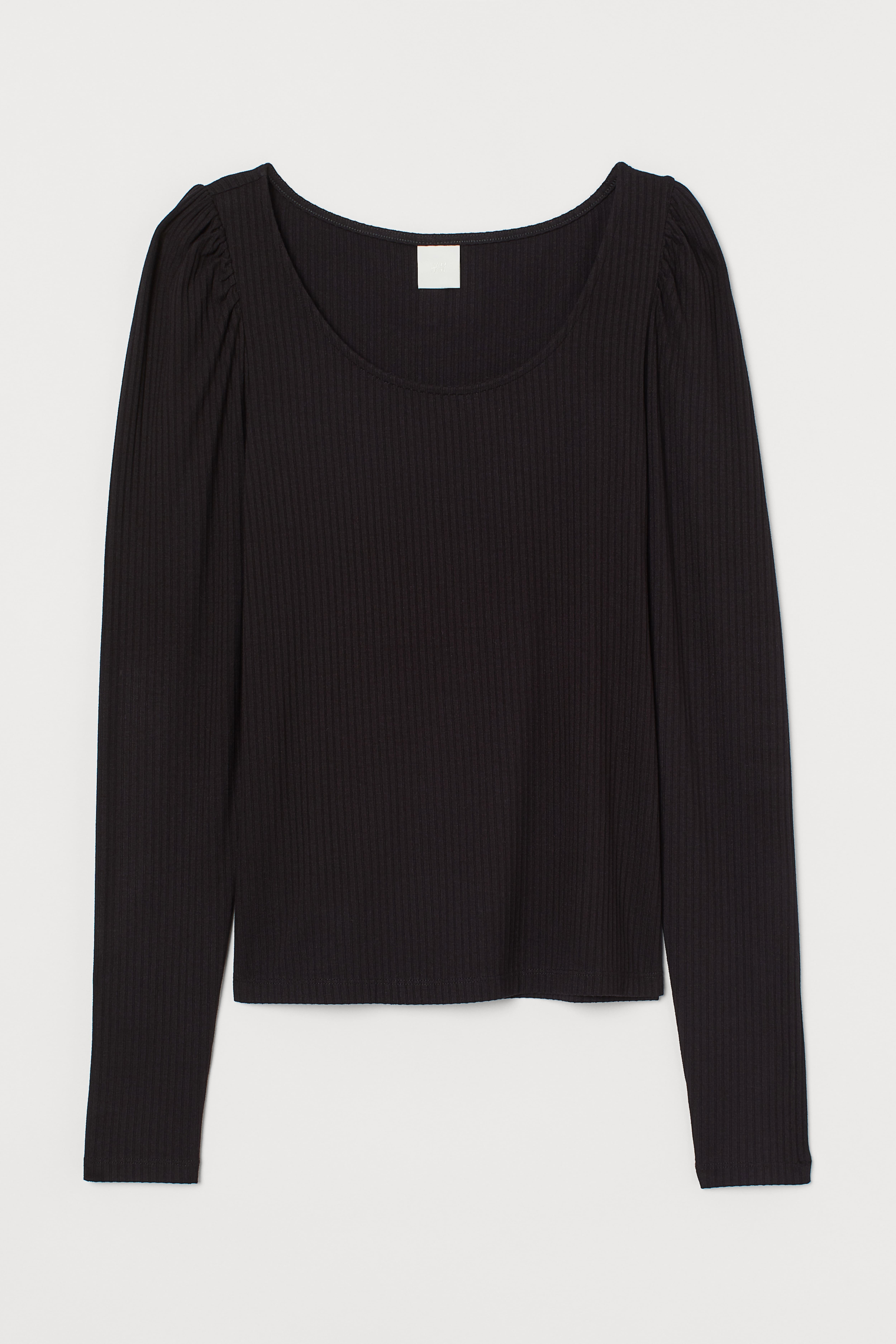 H&m ribbed jersey top hotsell