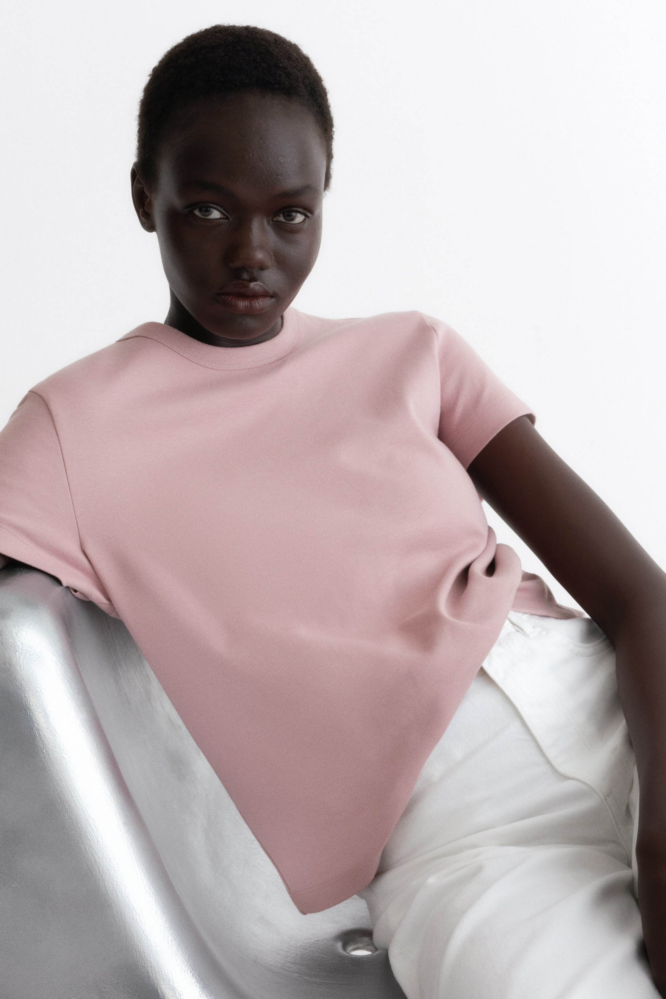 Ver imagen más grande: Camiseta de algodón - Rosa de antaño - MUJER | H&M ES 2