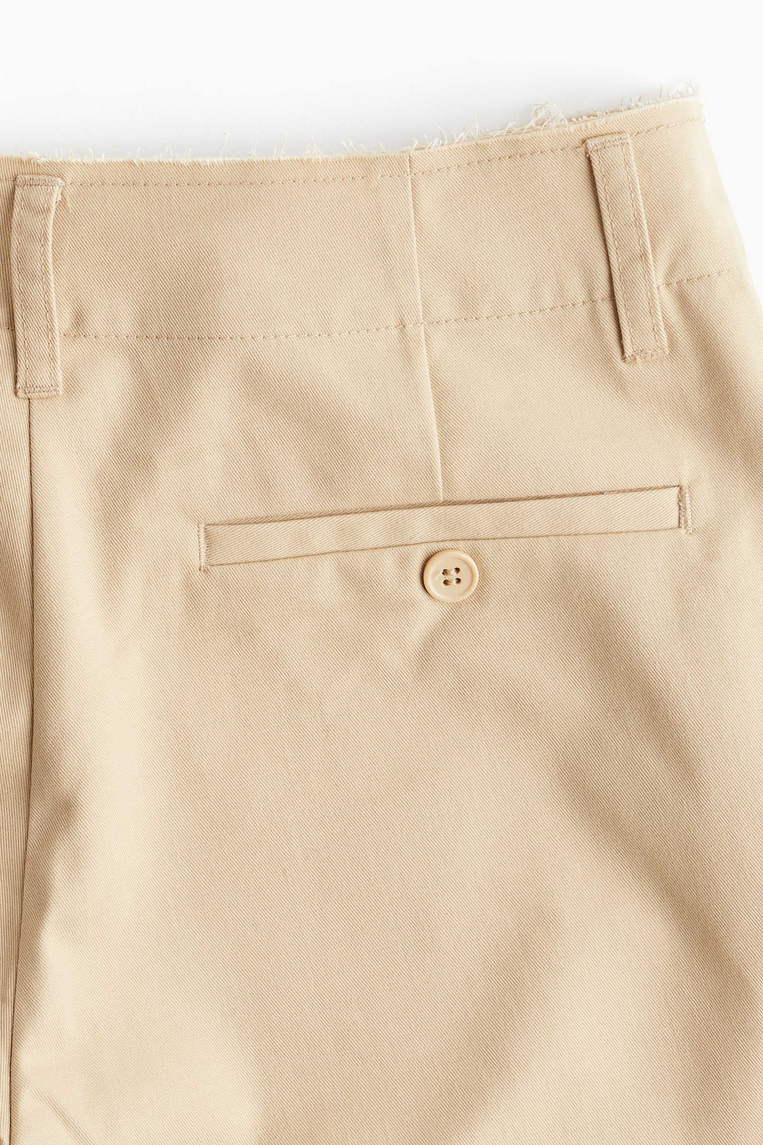 Raw-edge twill chinos - Beige/Black/Dark khaki green - 5