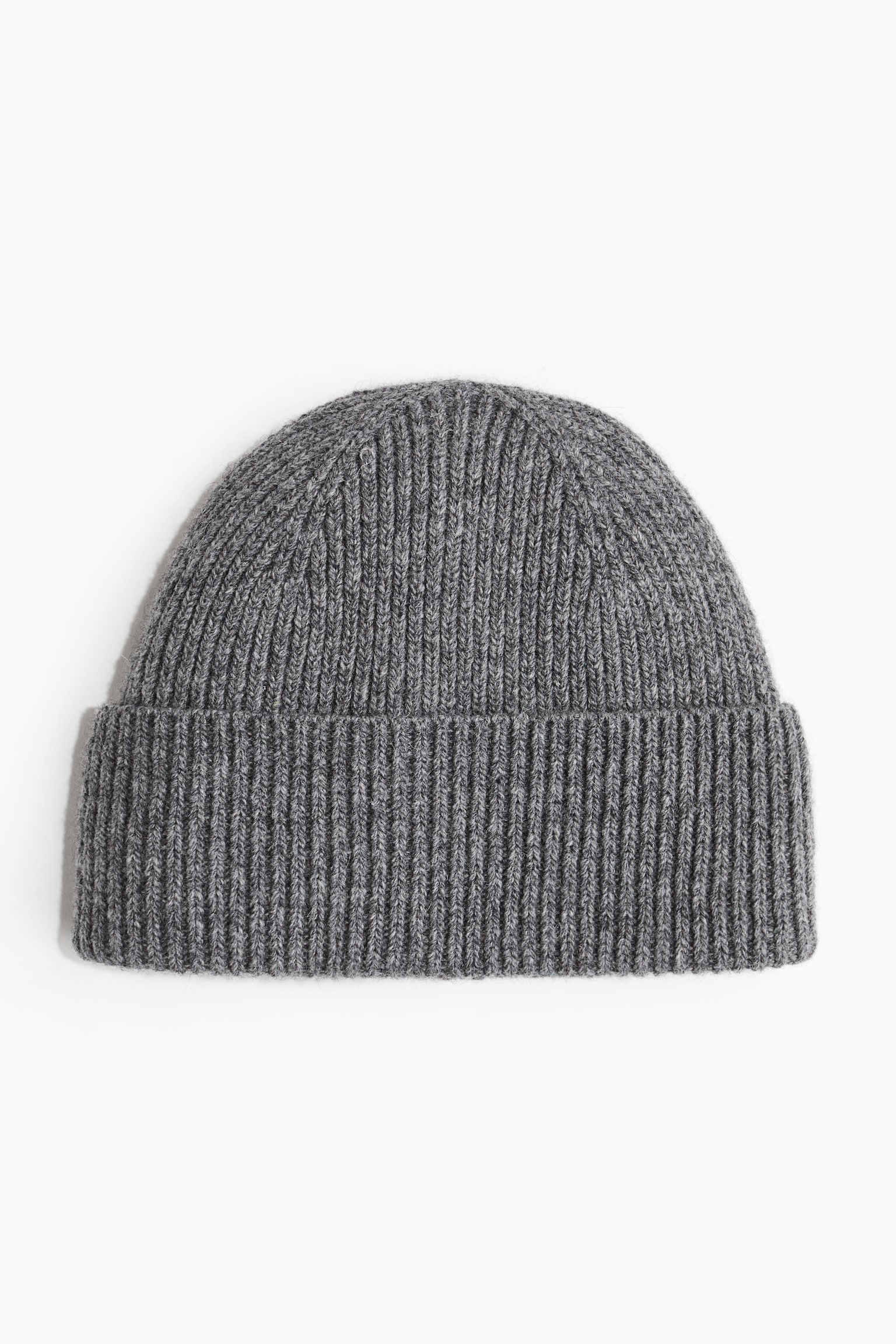 Rib-knit wool-blend hat - Dark grey marl/Black/Cream/Dark brown/Dark beige/Navy blue - 1