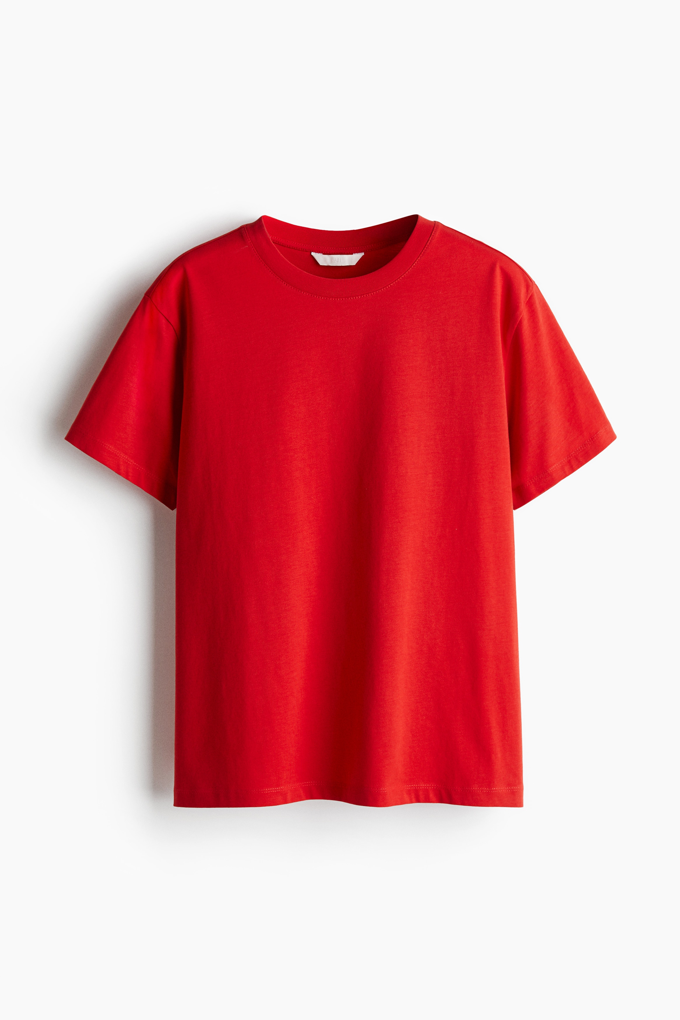 Cotton Tee - Red/White/Burgundy stripe/Black/Dark grey/Dark red/White/Light dusty pink/Grey blue/Grey/Black/White stripe/Orange/Black/White stripe/Cream/Stripe/White/Navy blue stripe/Dark khaki green/Dark mole/Light grey marle/Beige/Burgundy/Grey/Beige