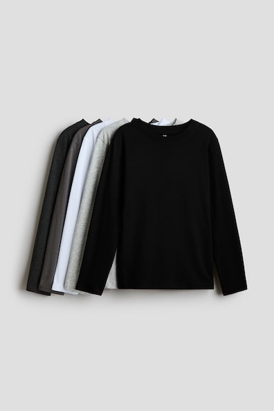 長袖コットンTシャツ 5枚セット