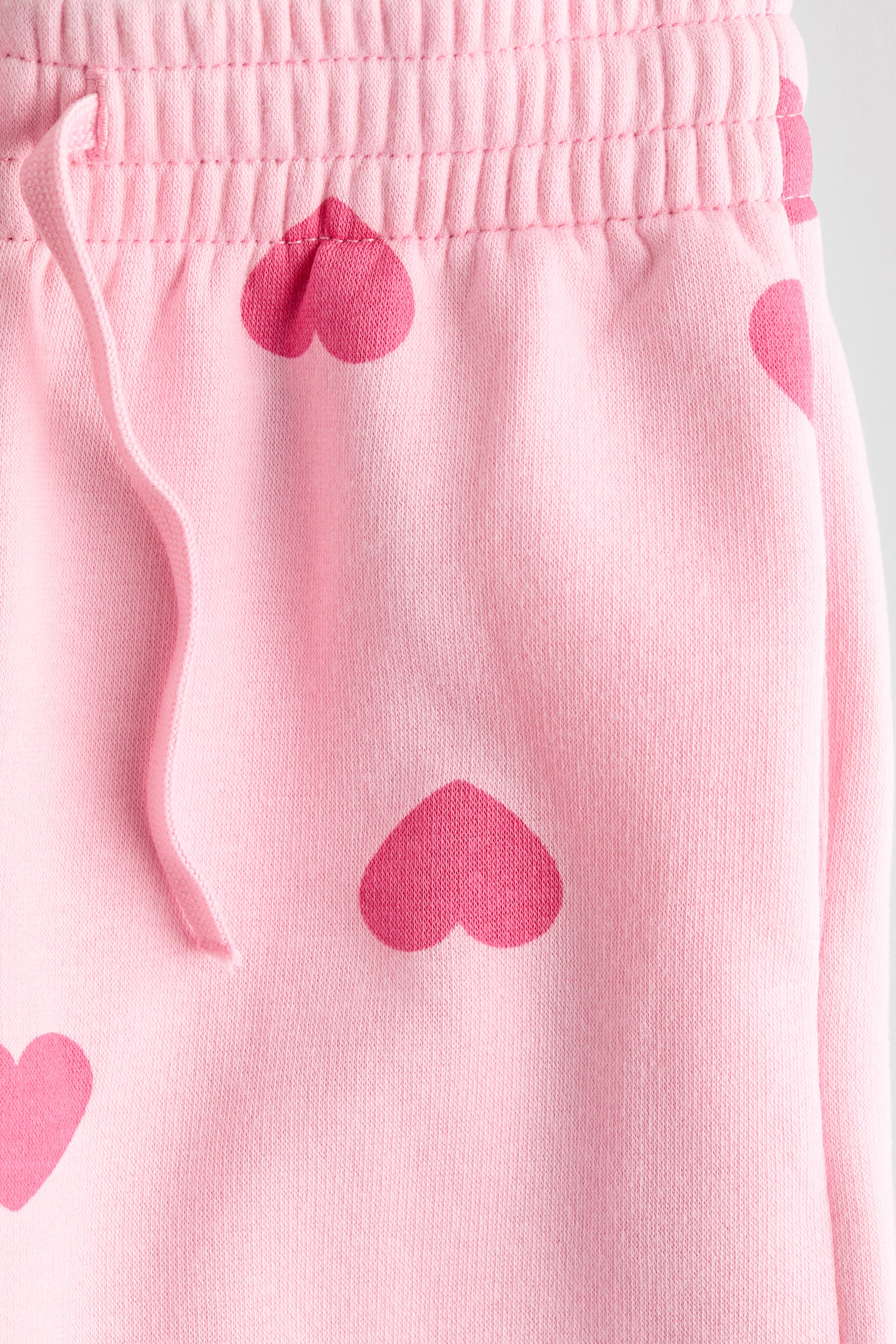 Quần jogger chải xù bên trong - Màu hồng/Trái tim/Màu hồng/Màu trắng/Trái tim/Màu xám đậm/Trái tim/Màu hồng sáng - 2