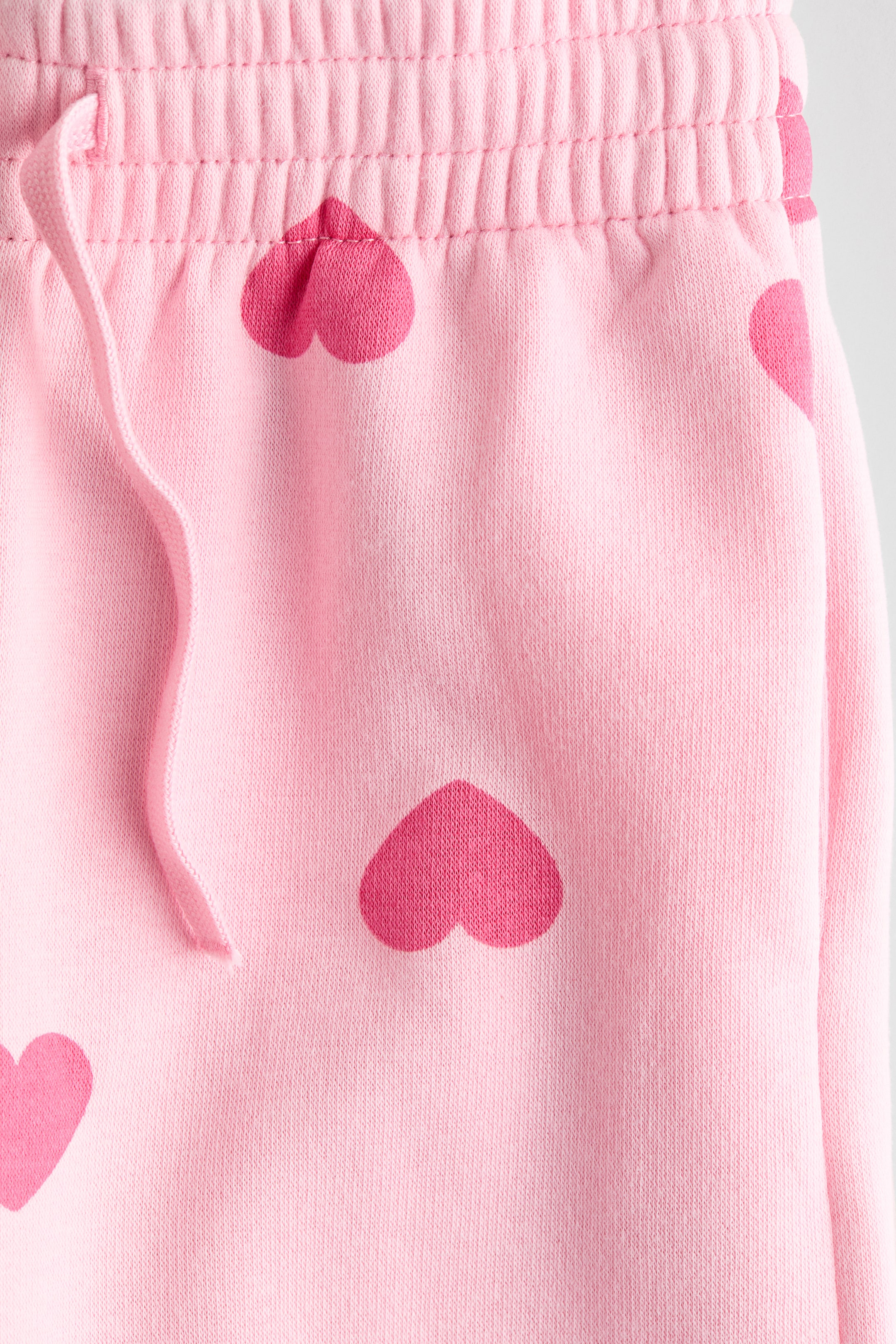 Xem ảnh lớn hơn: Quần jogger chải xù bên trong - Màu hồng/Trái tim - Kids | H&M VN 2