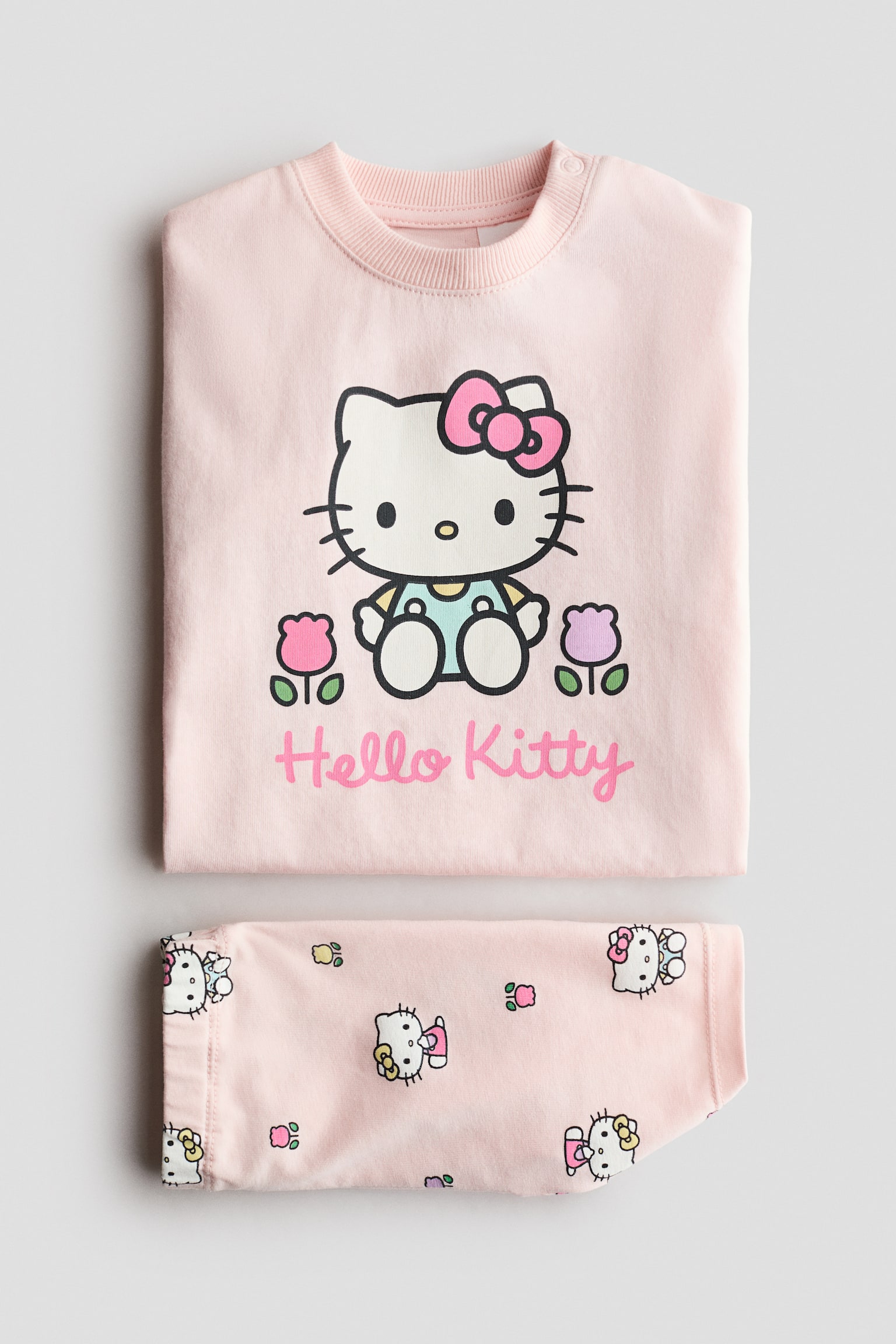 2-piece printed cotton set - Light pink/Hello Kitty/Pink/Minnie Mouse/Red/Hello Kitty/Cream/Minnie Mouse/Pink/Peppa Pig - 3