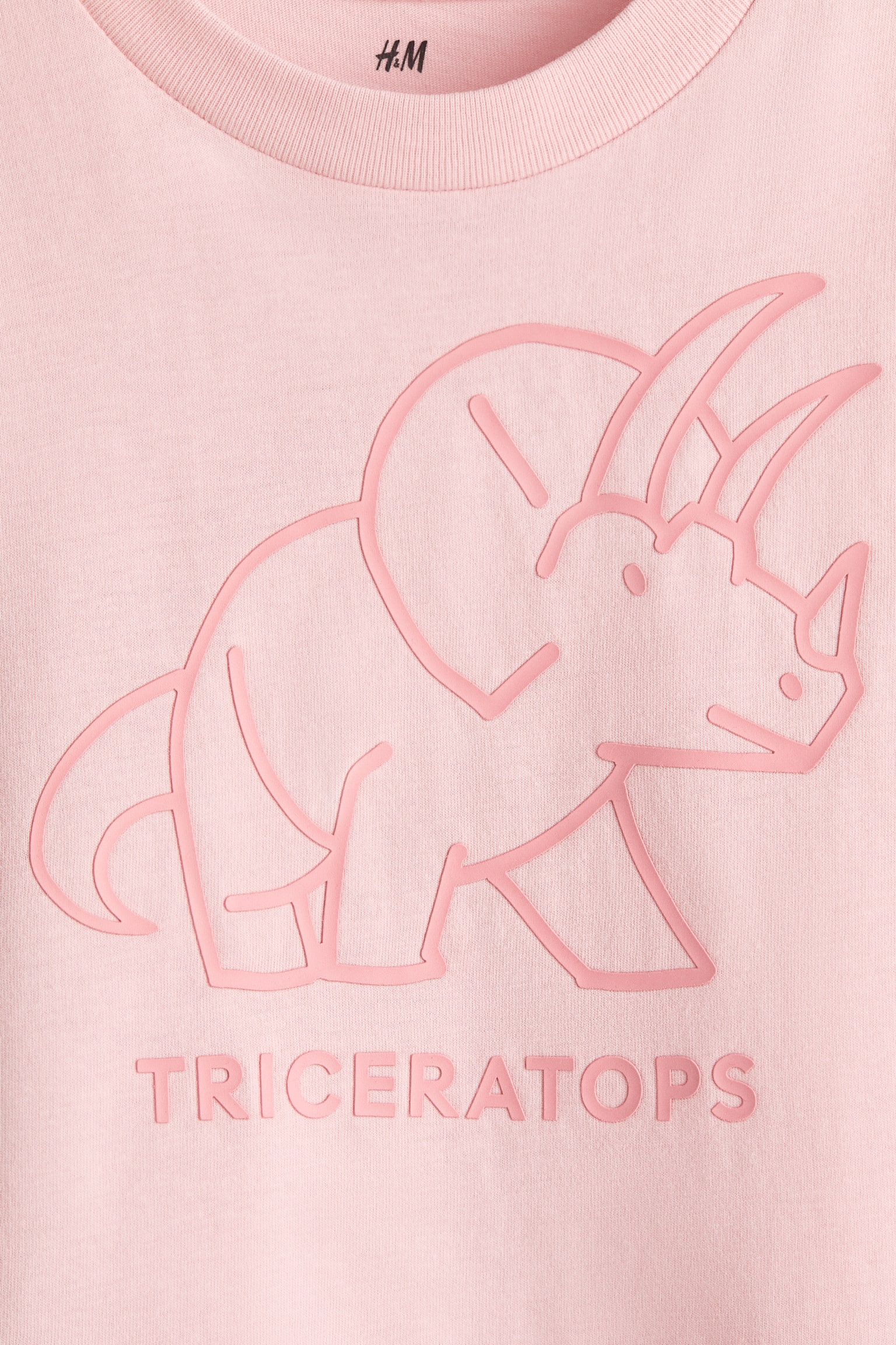 Tricou din bumbac cu imprimeu - Roz-deschis/Triceratops/Verde/T-Rex/Alb/soare/Albastru-prăfuit deschis/jeep - 2