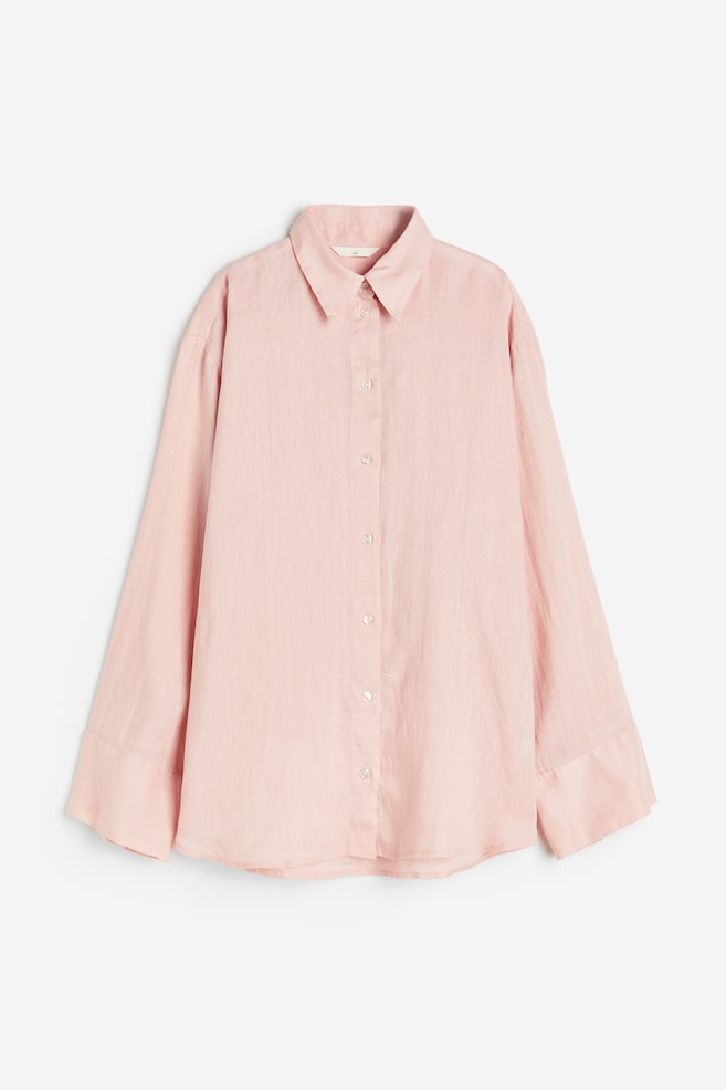 Linen shirt - Light pink - 2