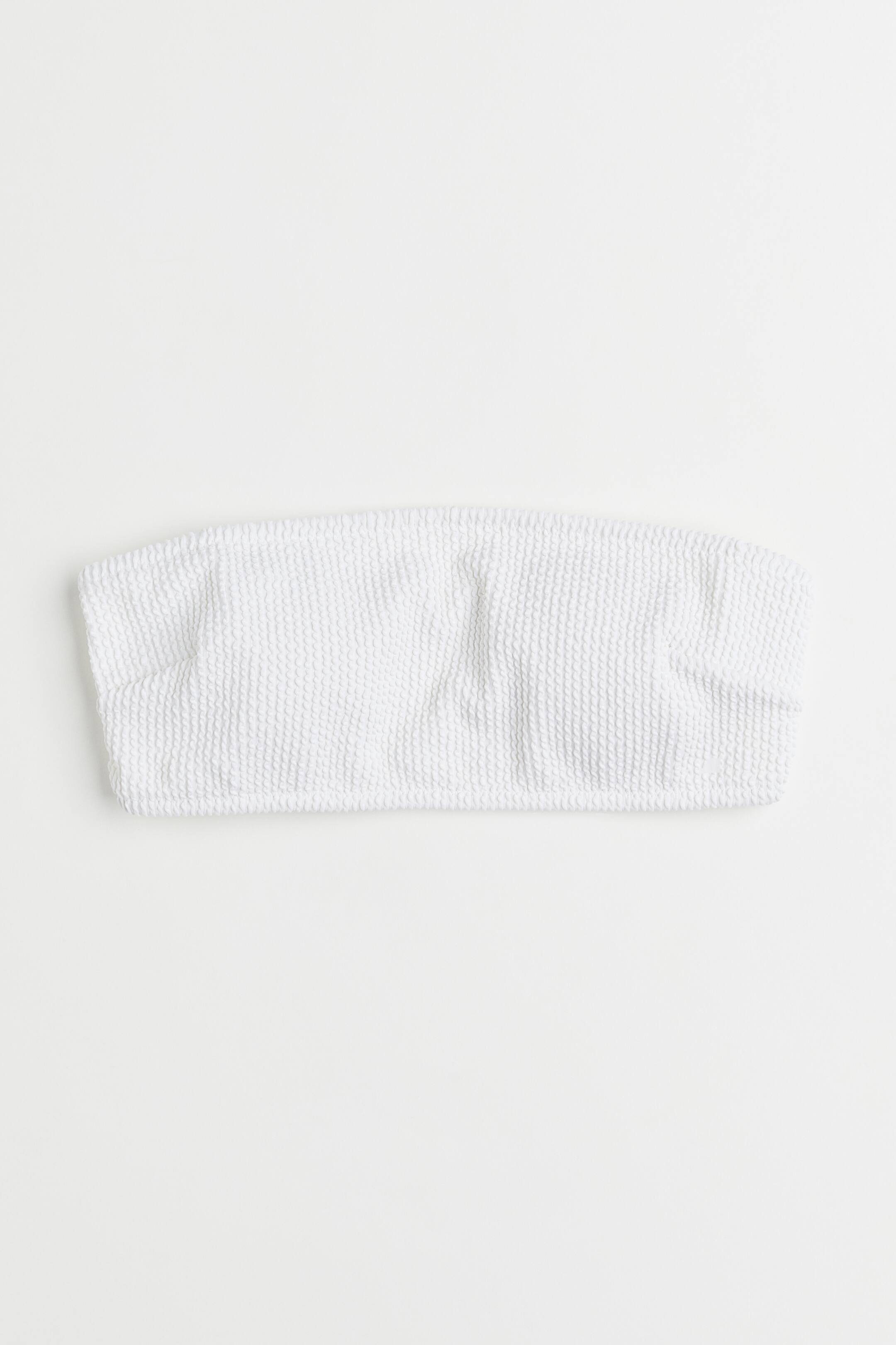 View larger image: Padded bandeau bikini top - White - Ladies | H&M 1
