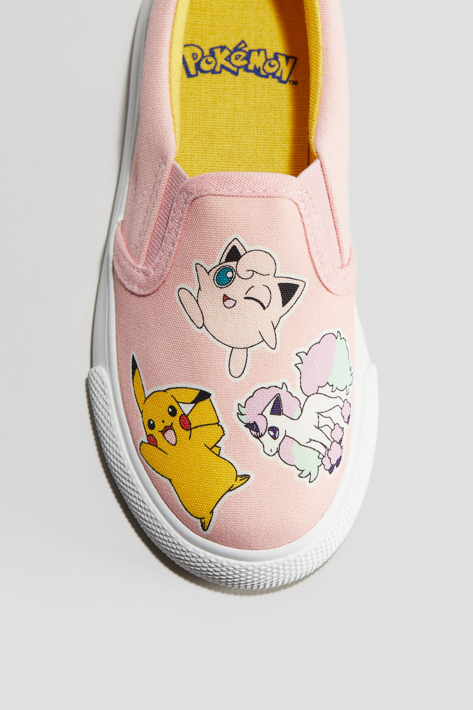 Printed canvas slip-on trainers - Pink/Pokémon/Pink/Barbie - 2