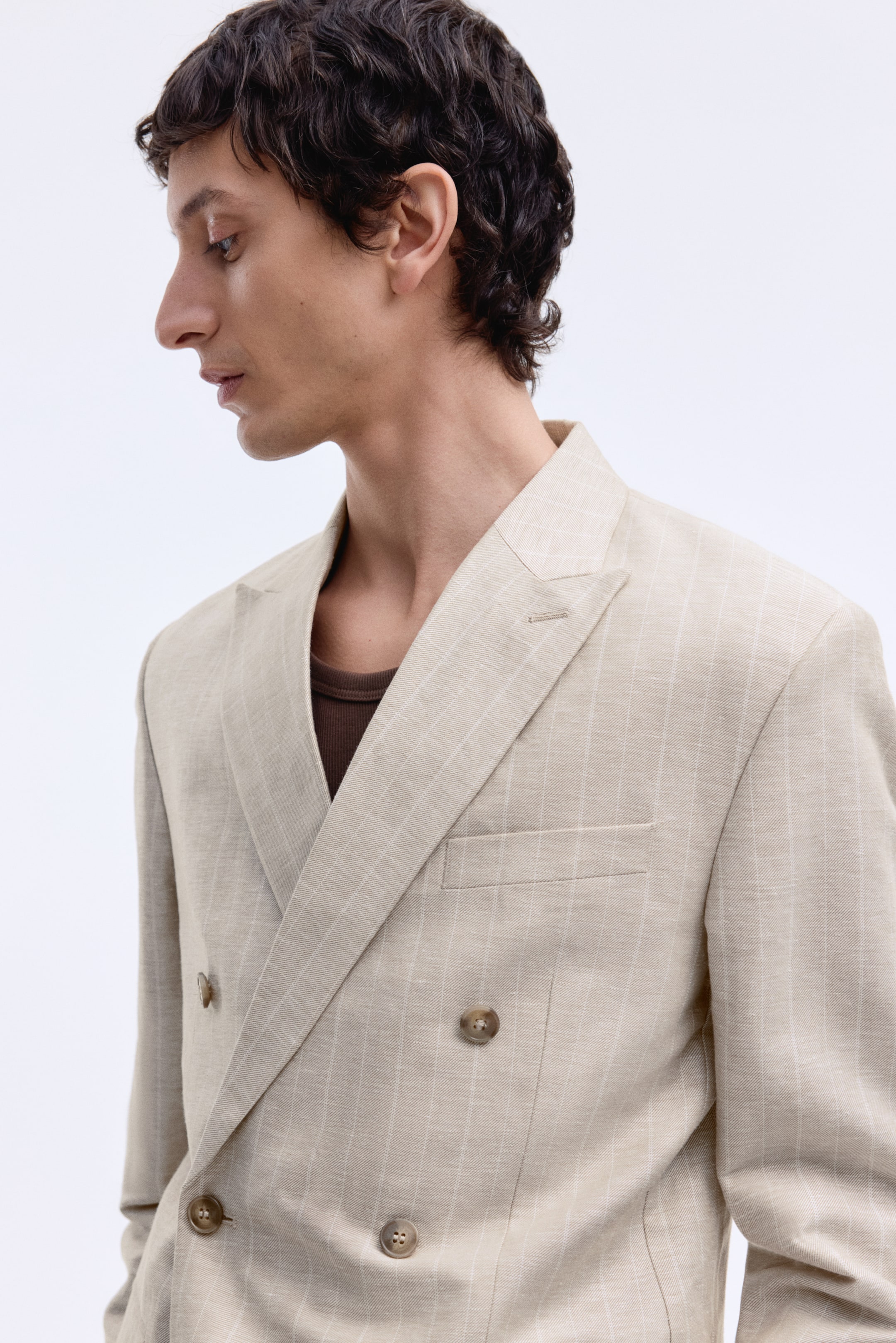 Мужские куртки H&M Regular-Fit Double-Breasted Jacket — фото 3