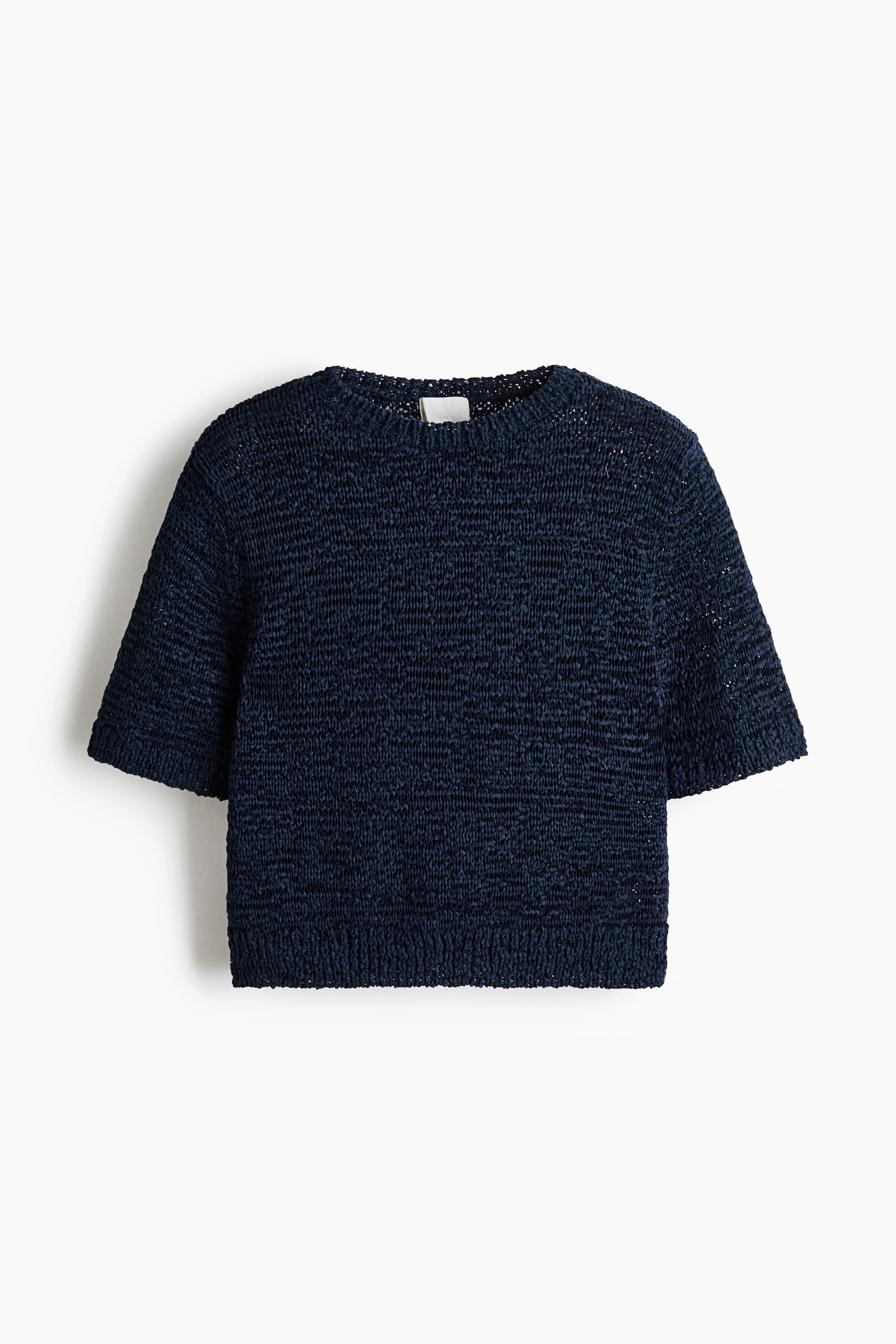 Женский свитер H&M Short-Sleeved, цвет: Тёмно-синий