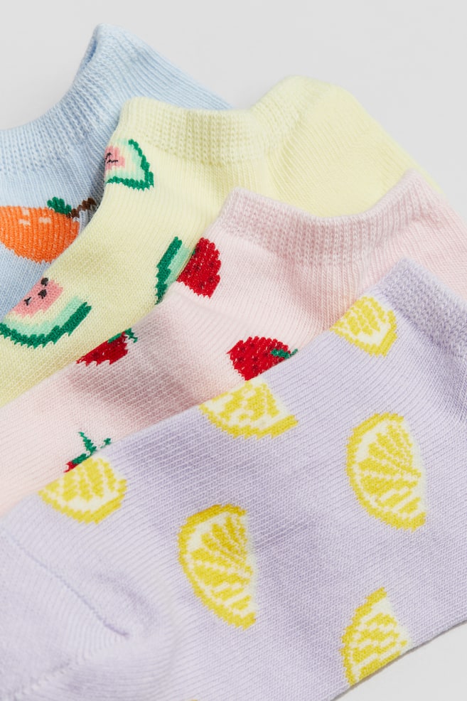 7 perechi de șosete scurte - Roz-deschis/căpșuni/Albastru-deschis/flori/Roz/gogoașă/Mov/motiv tie-dye/Roz/turcoaz/Roz/unicorni/Albastru/inimi/Roz-deschis/albastru/Roz-deschis/unicorni/Crem/roz-prăfuit/Roz-deschis/imprimeu leopard/Roz/unicorni/Roz-deschis/flori - 3