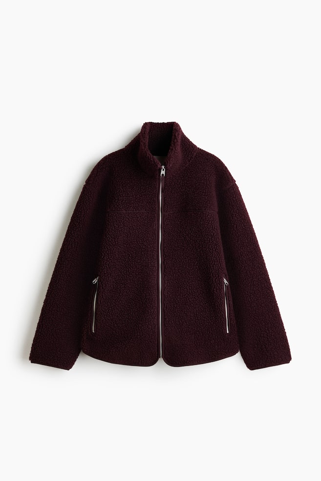MAMA Before & After Babywearing Fleece Jacket - Burgundy/Beige/Dark brown/Black - 1